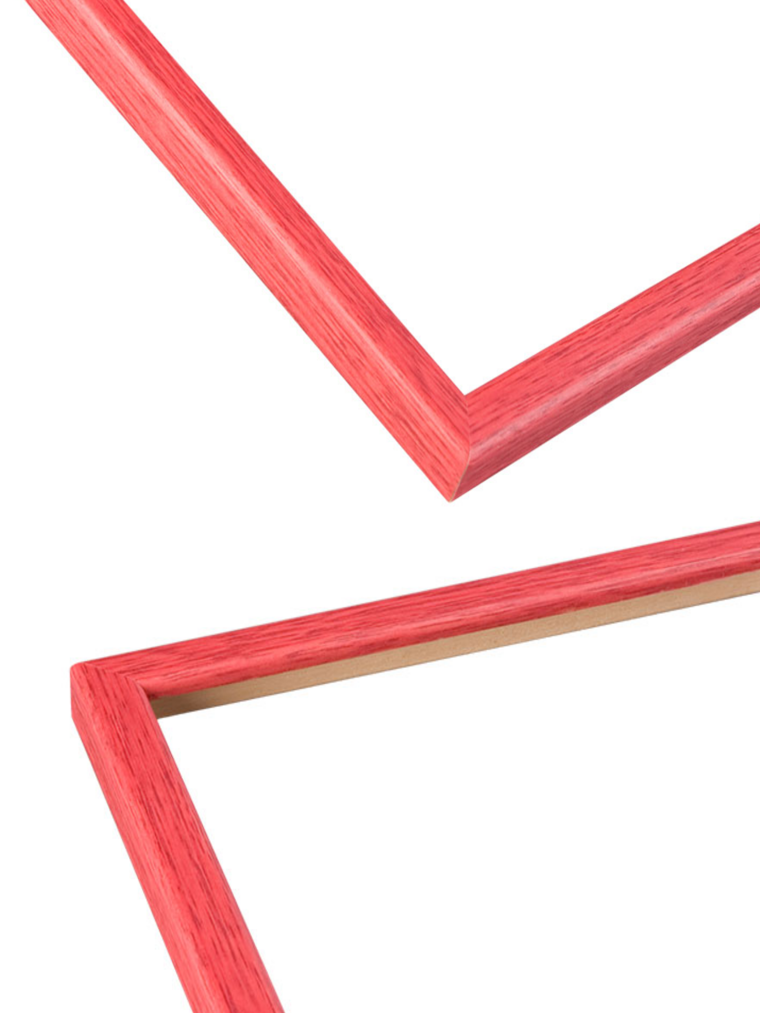 Blossom Red Stain picture frame chevron view