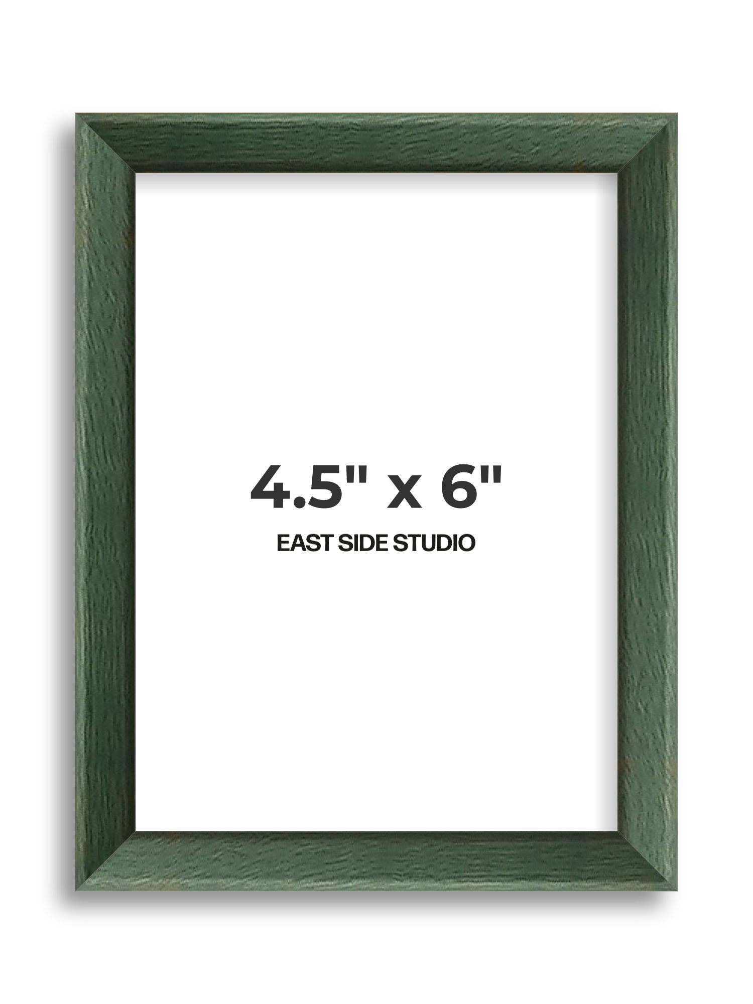 Forest Green Stain 4.5" x 6" picture frame