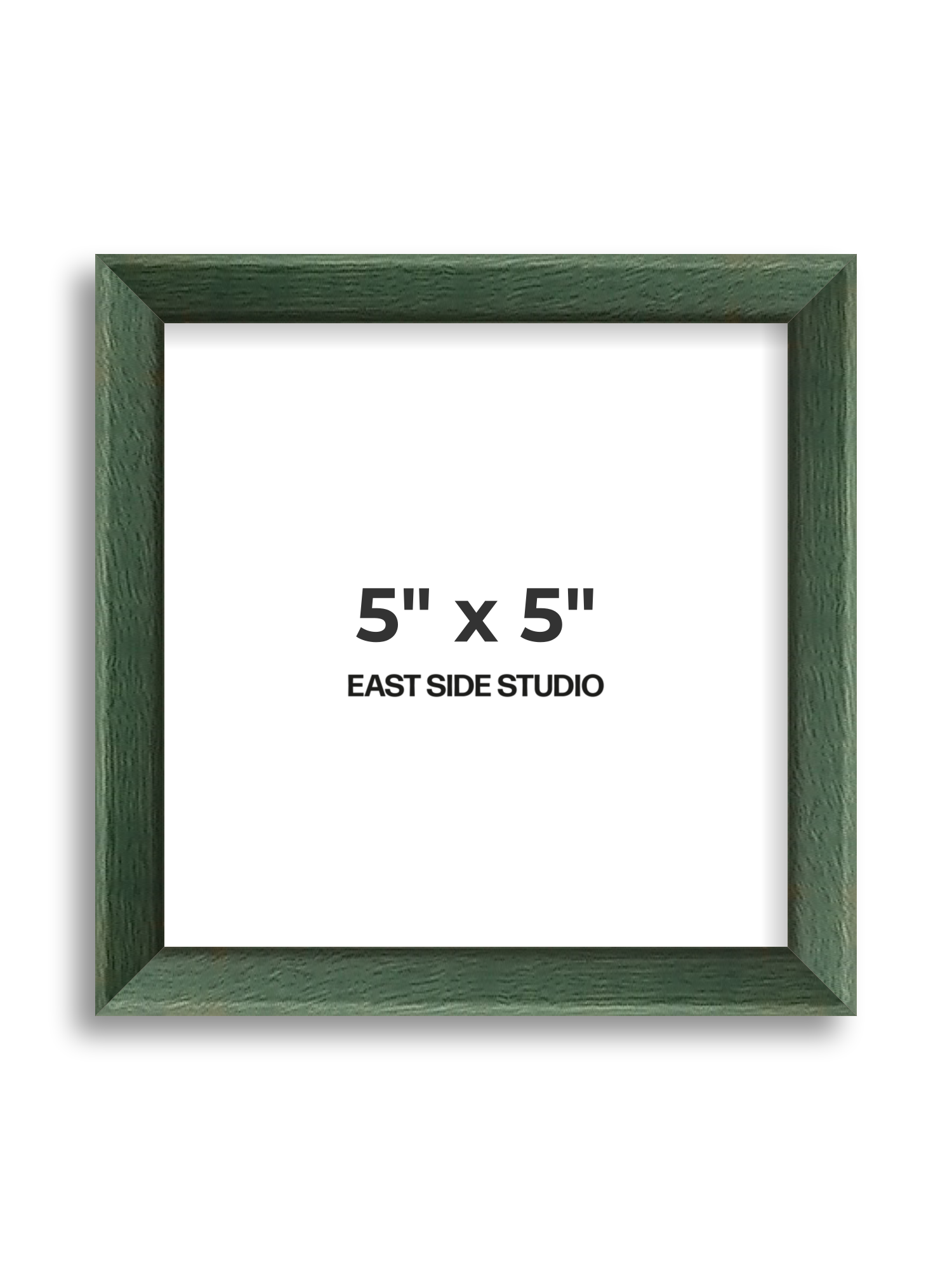 Forest Green Stain 5" x 5" picture frame