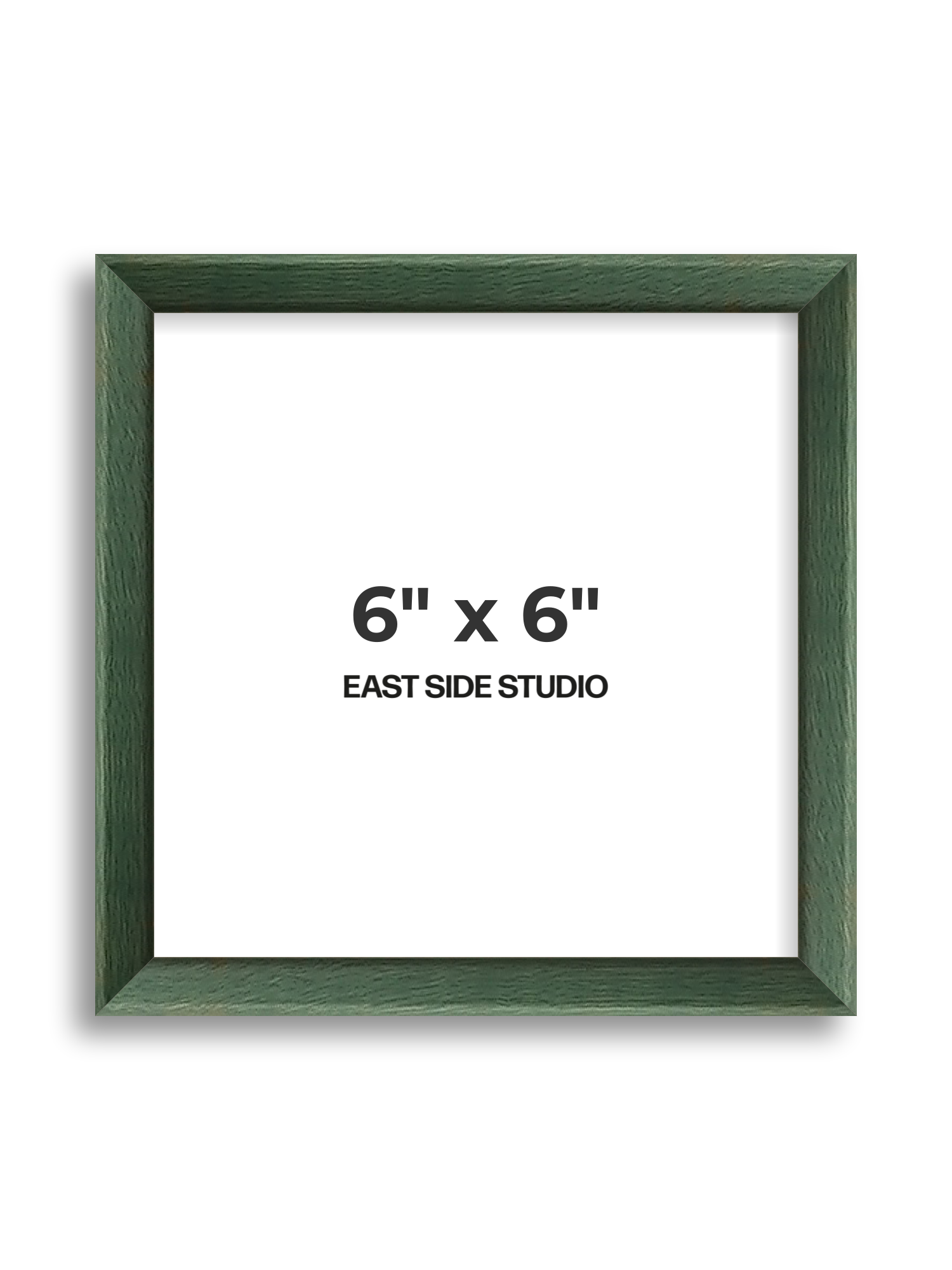 Forest Green Stain 6" x 6" picture frame