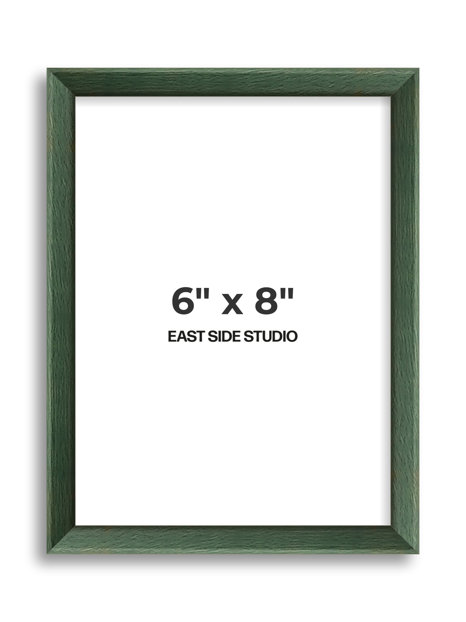 Forest Green Stain 6" x 8" picture frame