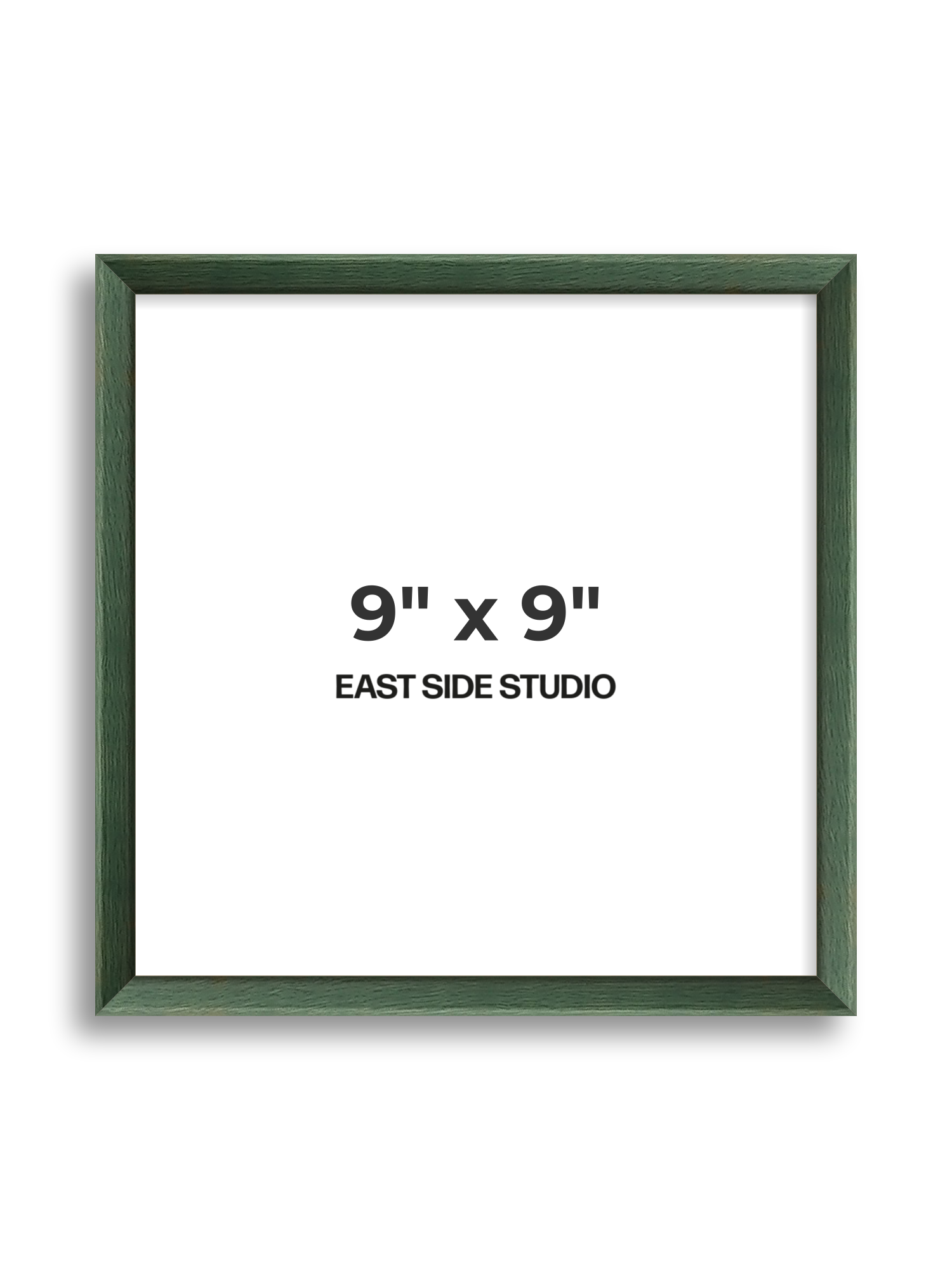 Forest Green Stain 9" x 9" picture frame