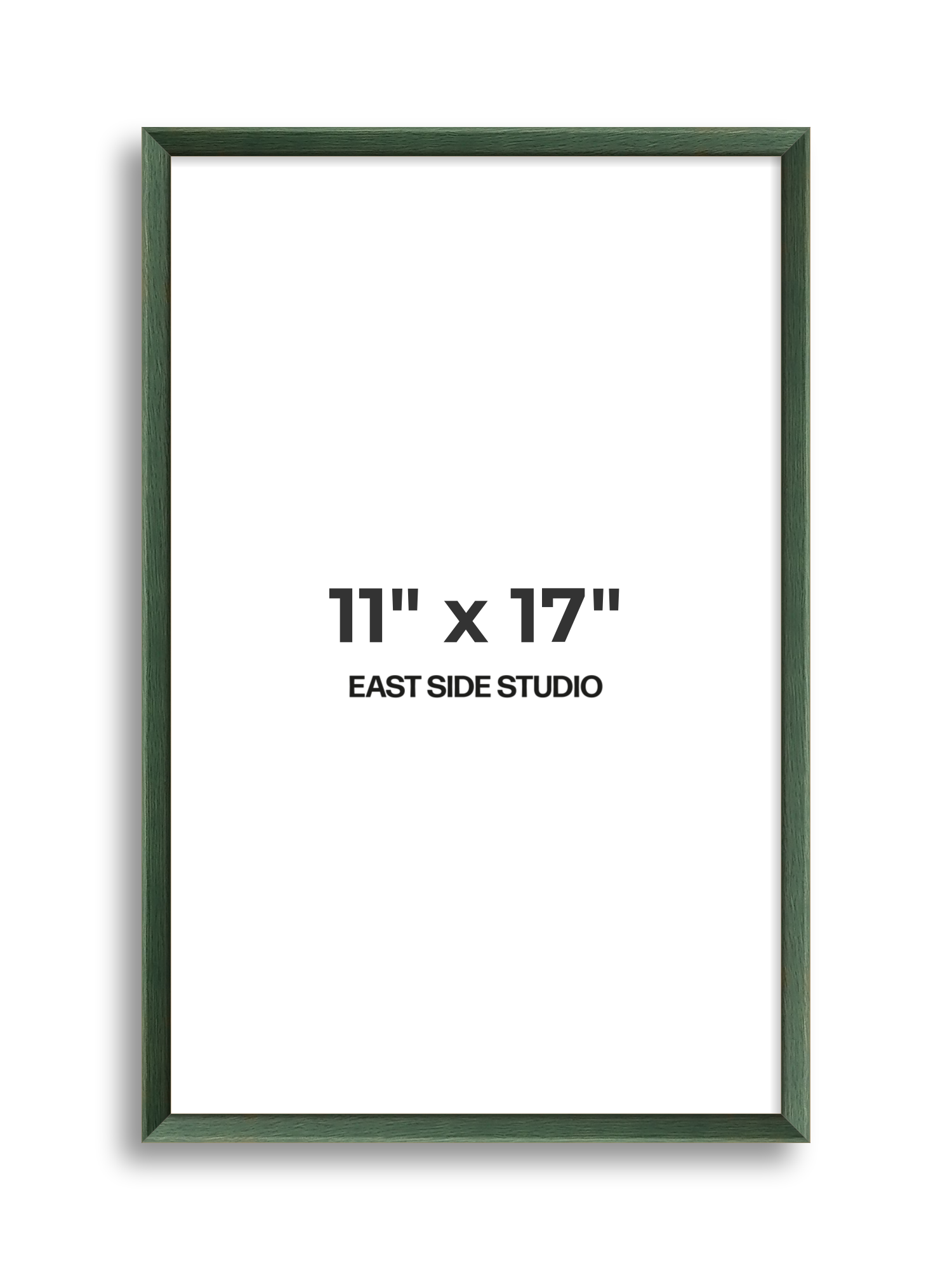 Forest Green Stain 11" x 17" picture frame