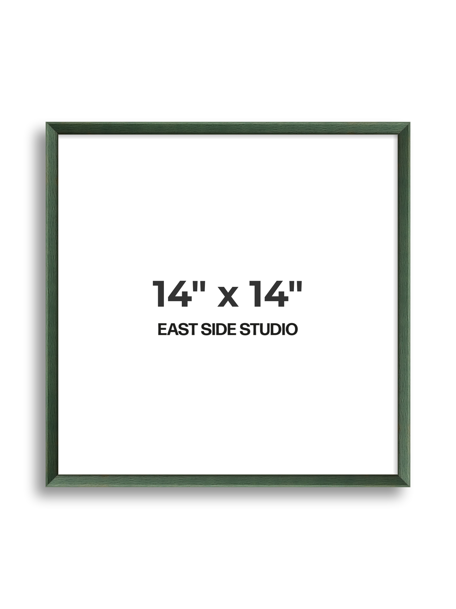 Forest Green Stain 14" x 14" picture frame