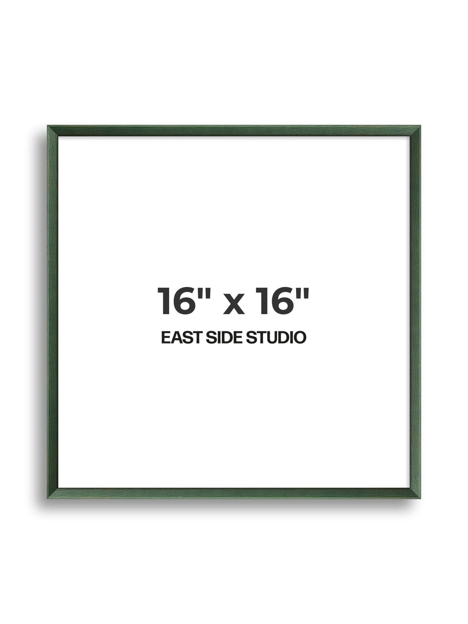 Forest Green Stain 16" x 16" picture frame