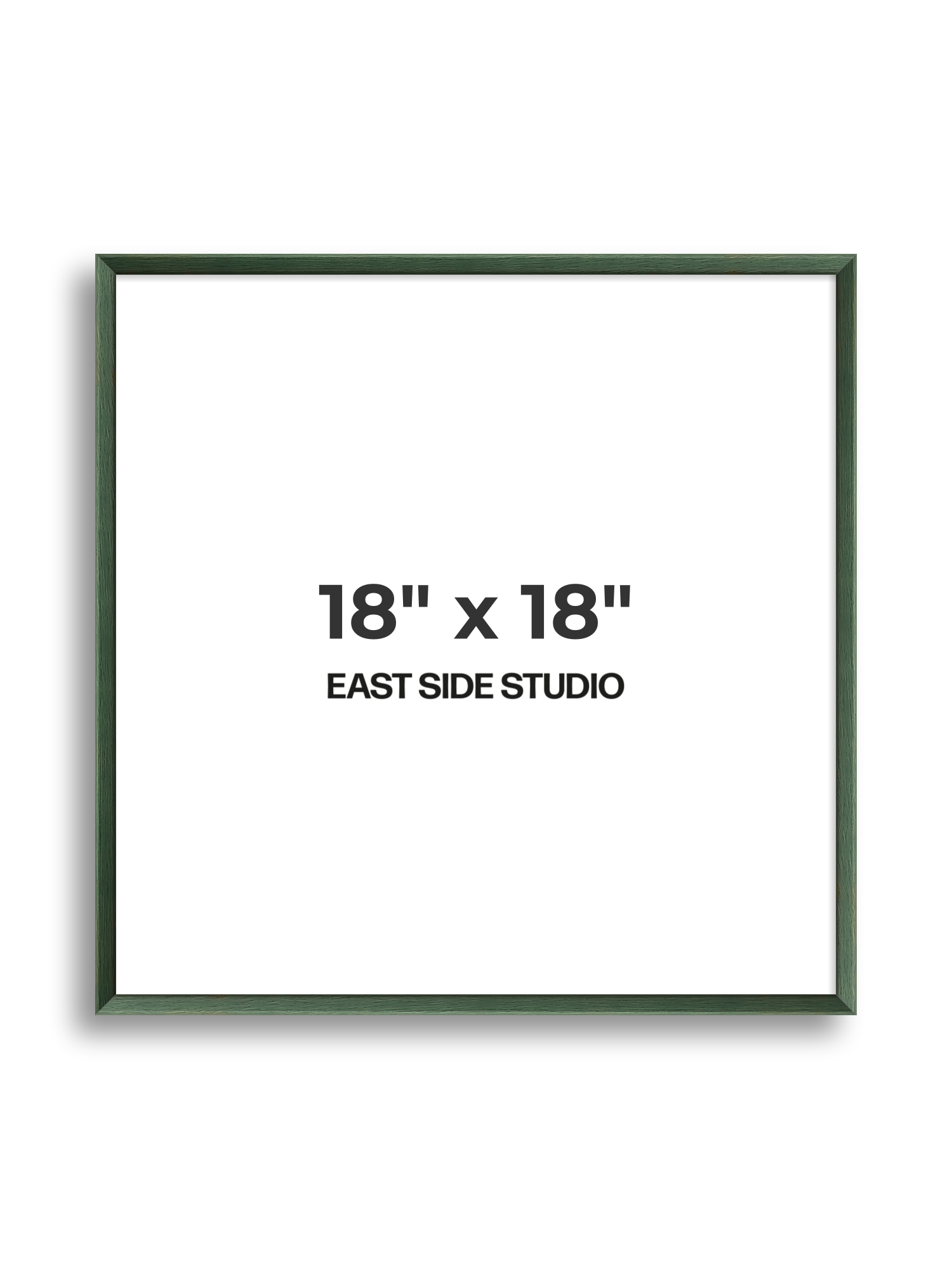Forest Green Stain 18" x 18" picture frame