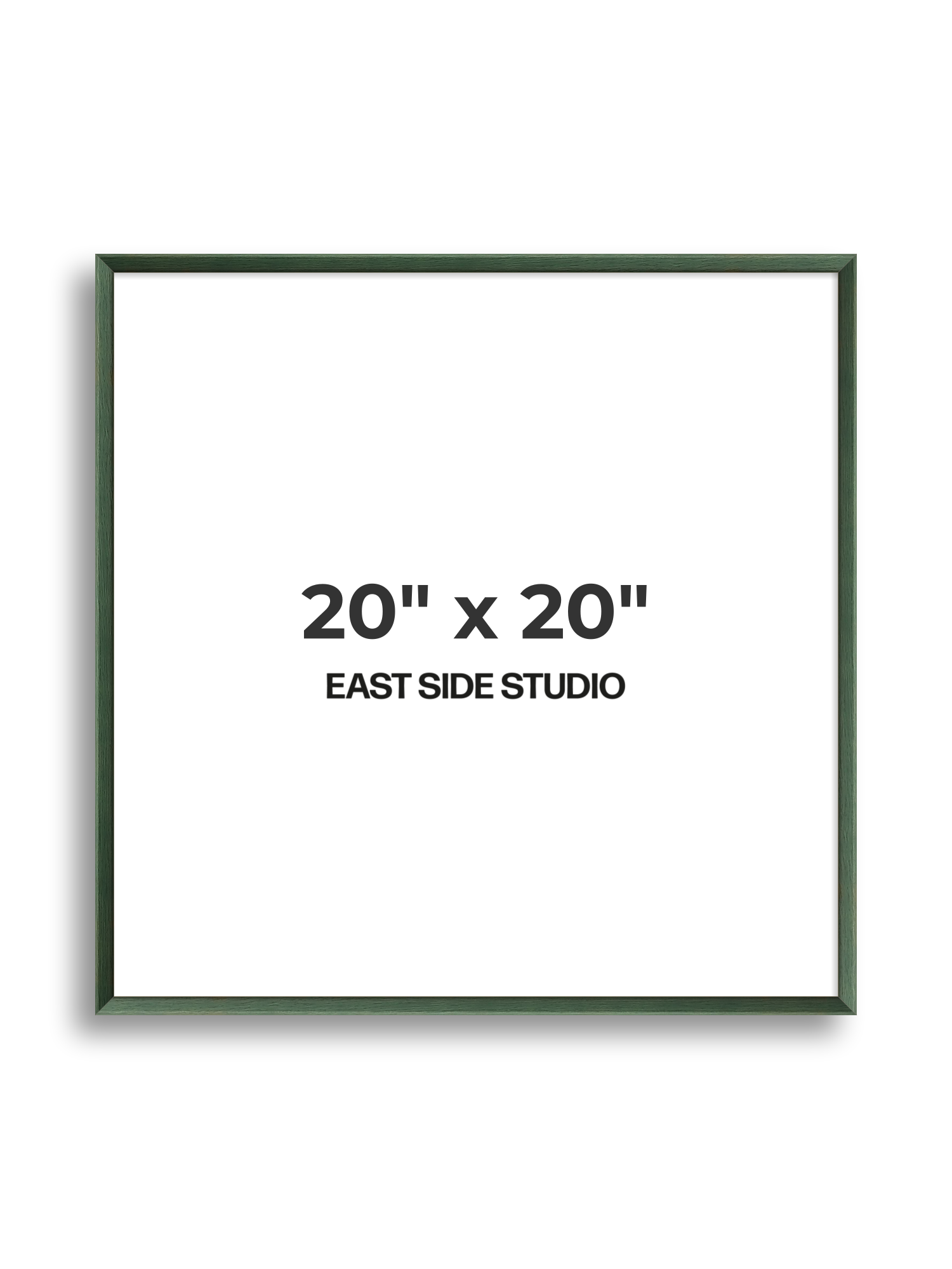 Forest Green Stain 20" x 20" picture frame