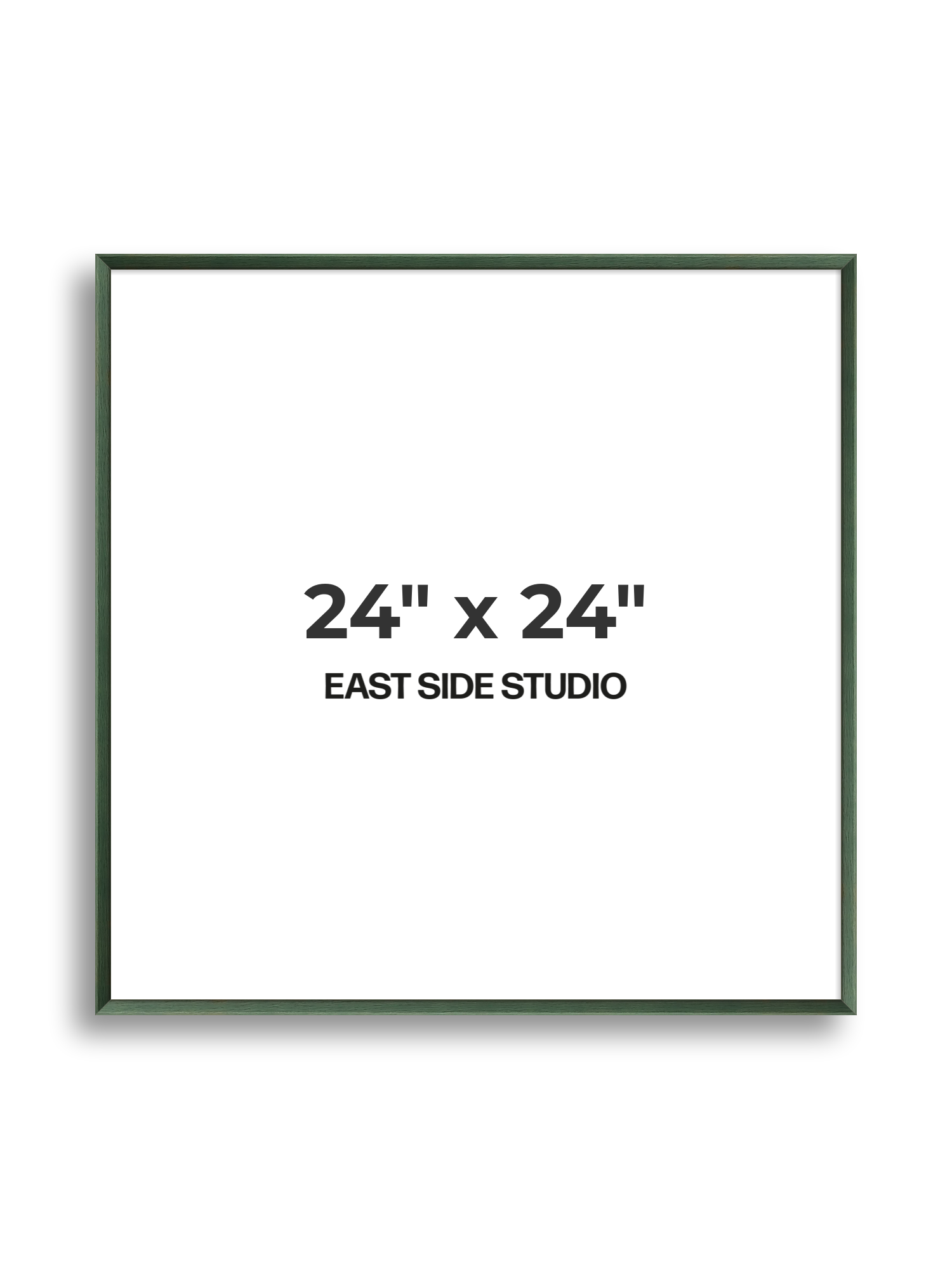 Forest Green Stain 24" x 24" picture frame