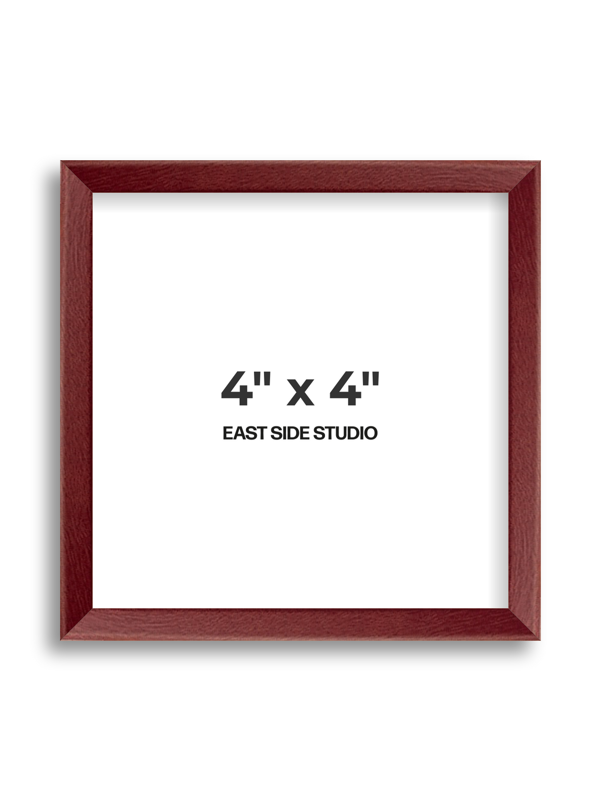 Burgundy 4" x 4" picture frame