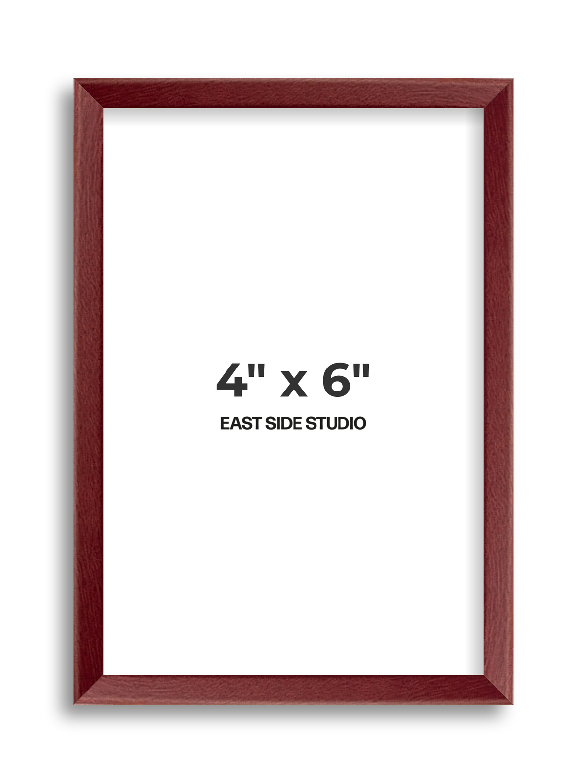 Burgundy 4" x 6" picture frame