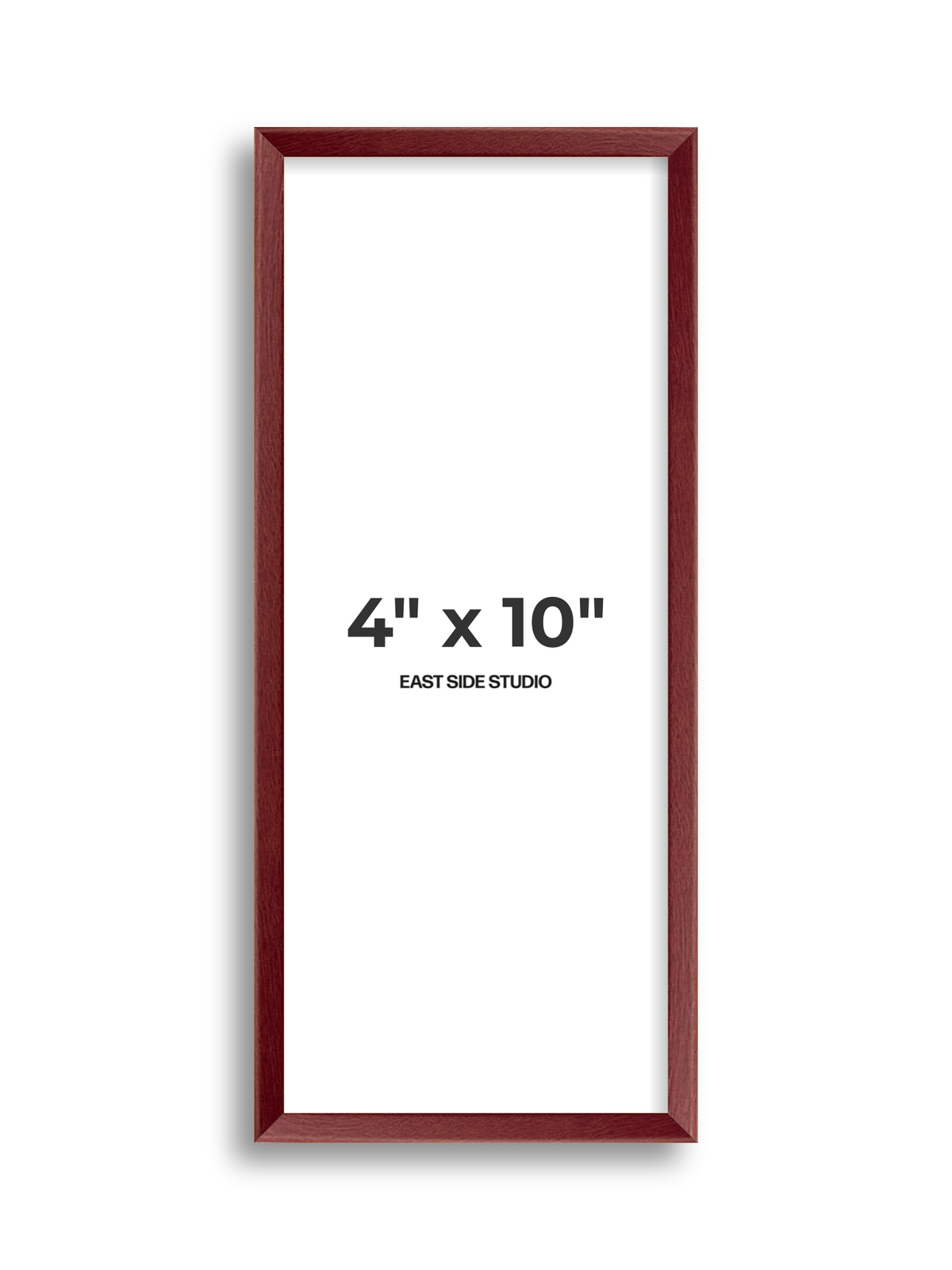 Burgundy 4" x 10" picture frame