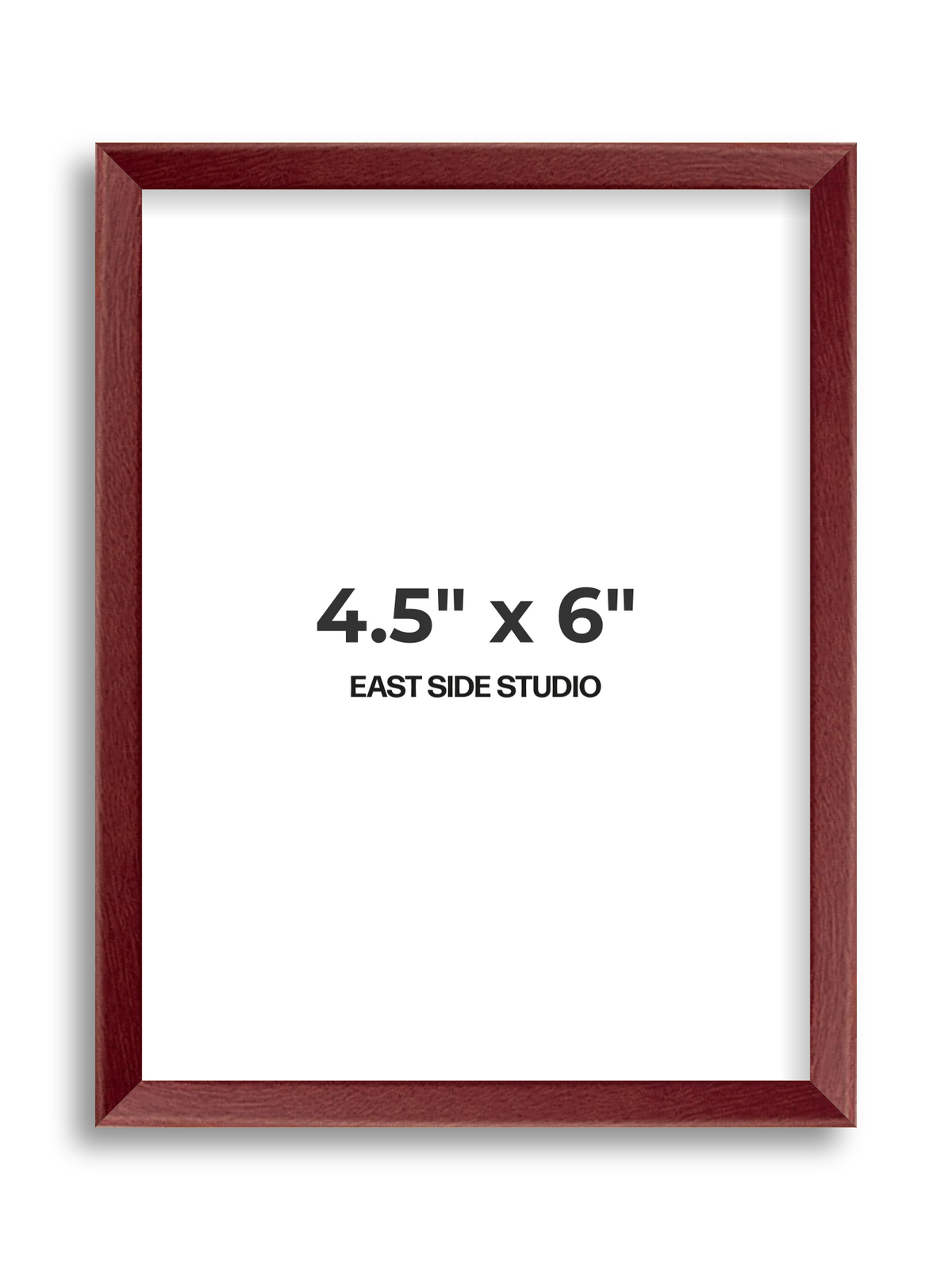 Burgundy 4.5" x 6" picture frame