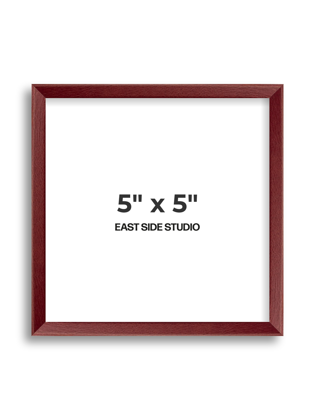 Burgundy 5" x 5" picture frame