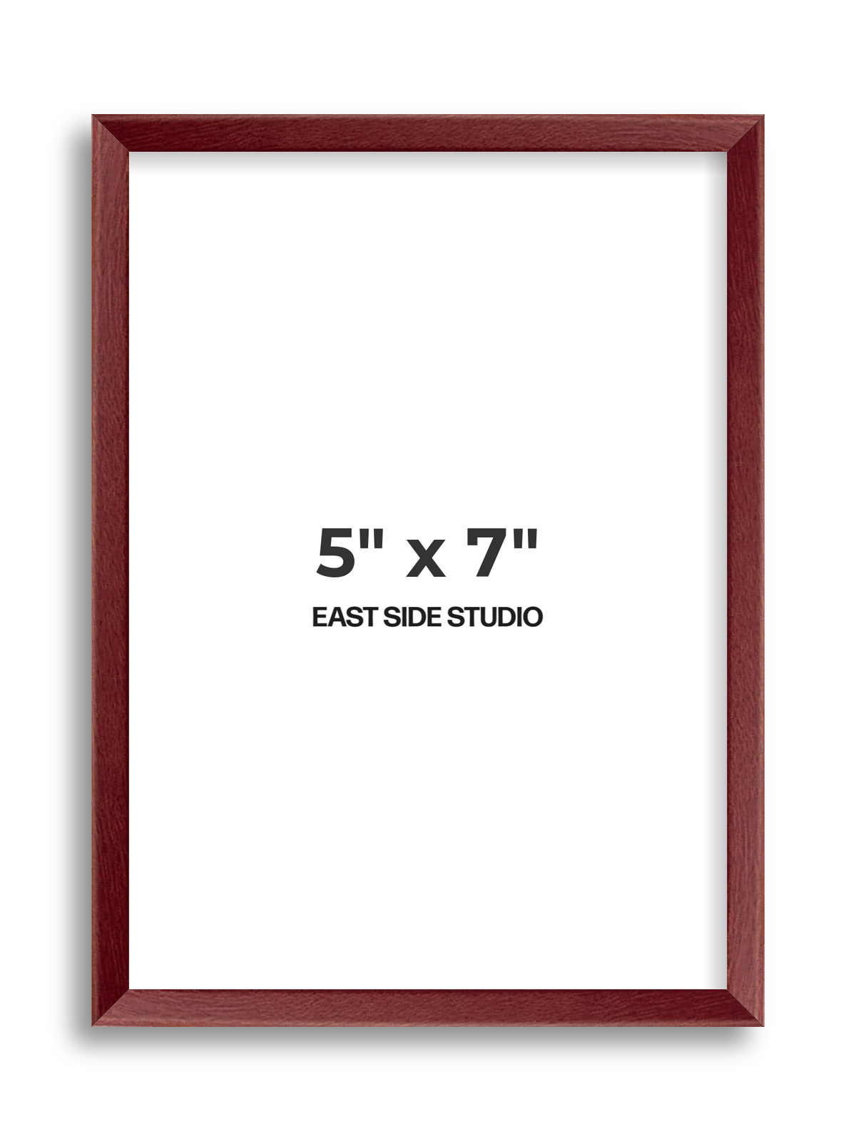 Burgundy 5" x 7" picture frame