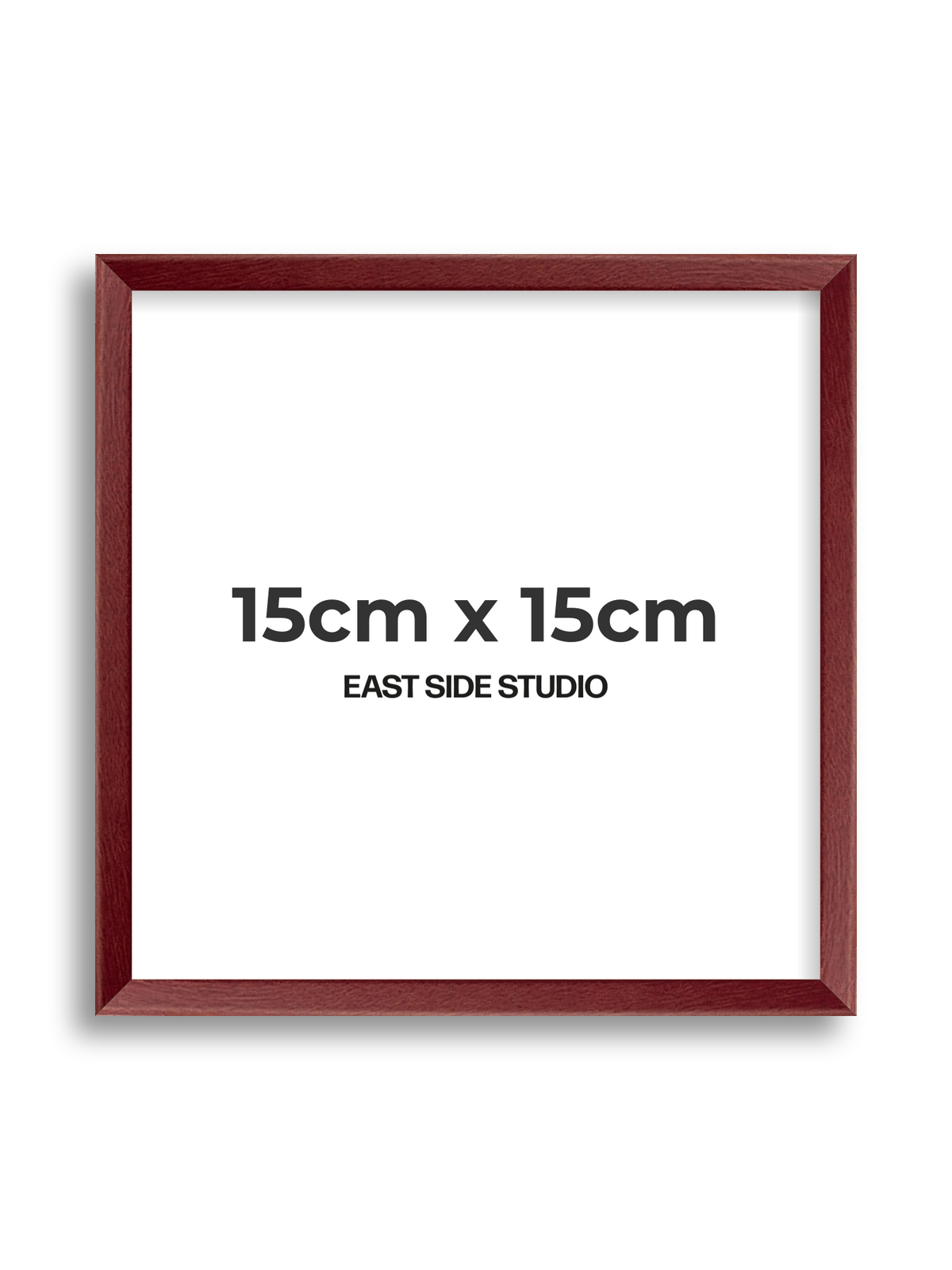 Burgundy 15cm x 15cm picture frame