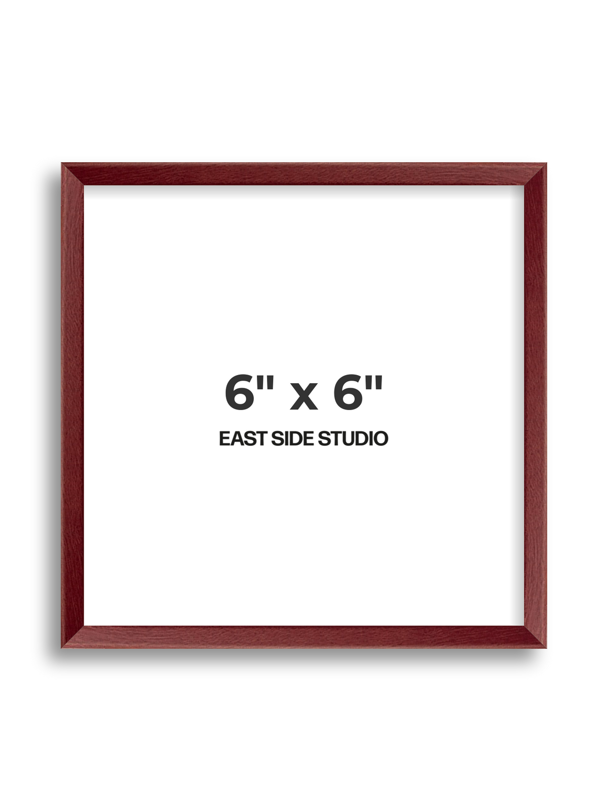 Burgundy 6" x 6" picture frame