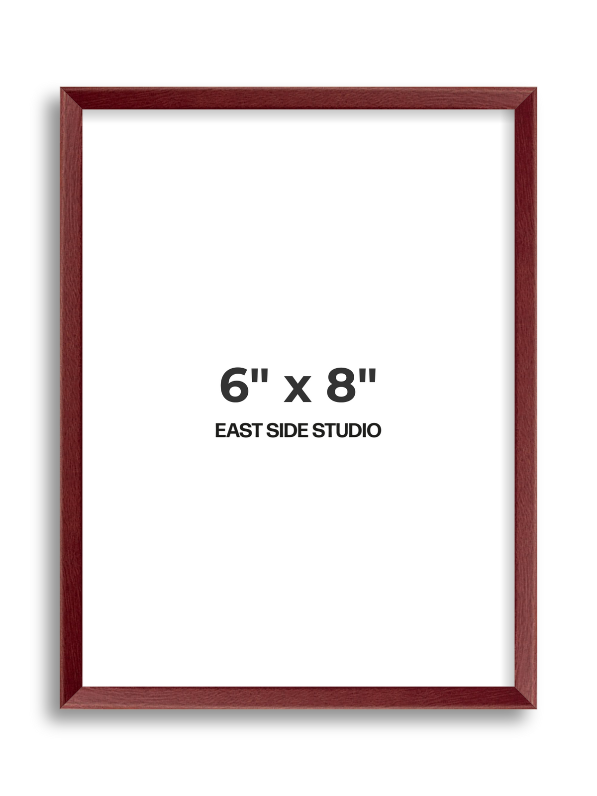 Burgundy 6" x 8" picture frame