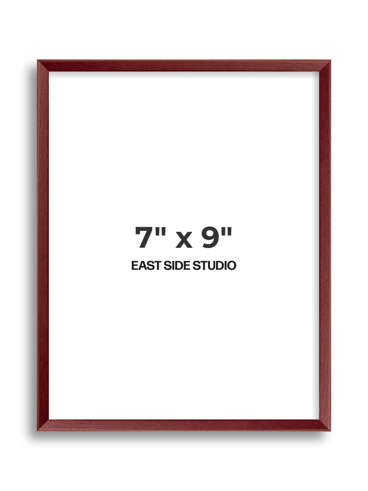 Burgundy 7" x 9" picture frame