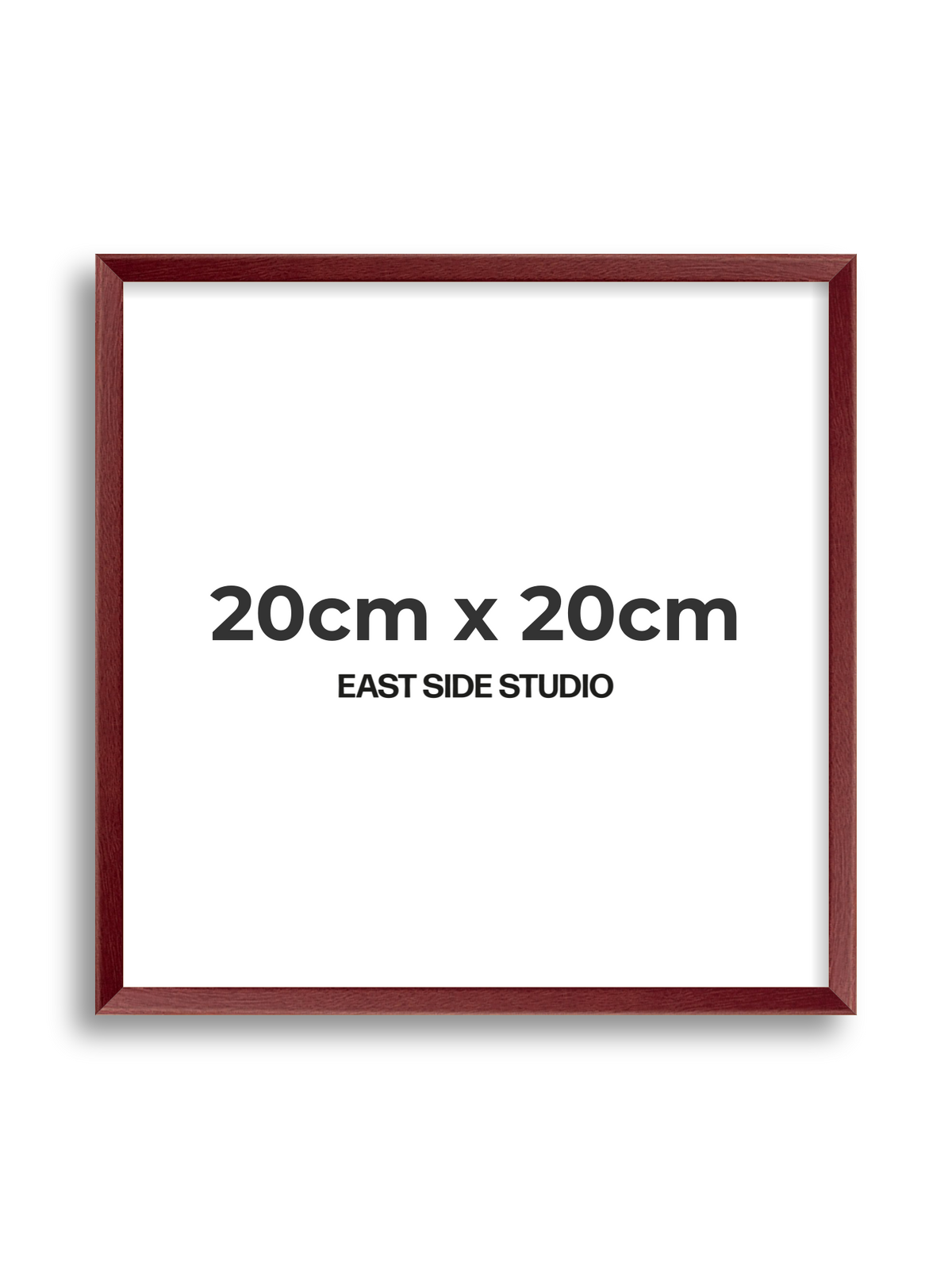 Burgundy 20cm x 20cm picture frame