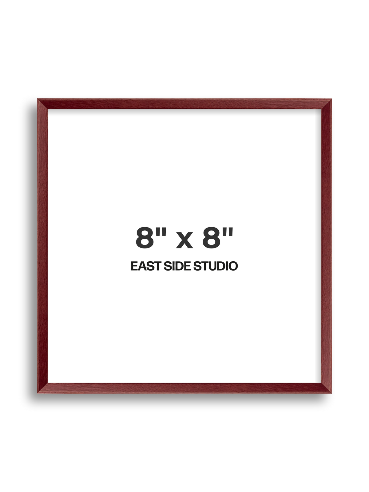 Burgundy 8" x 8" picture frame