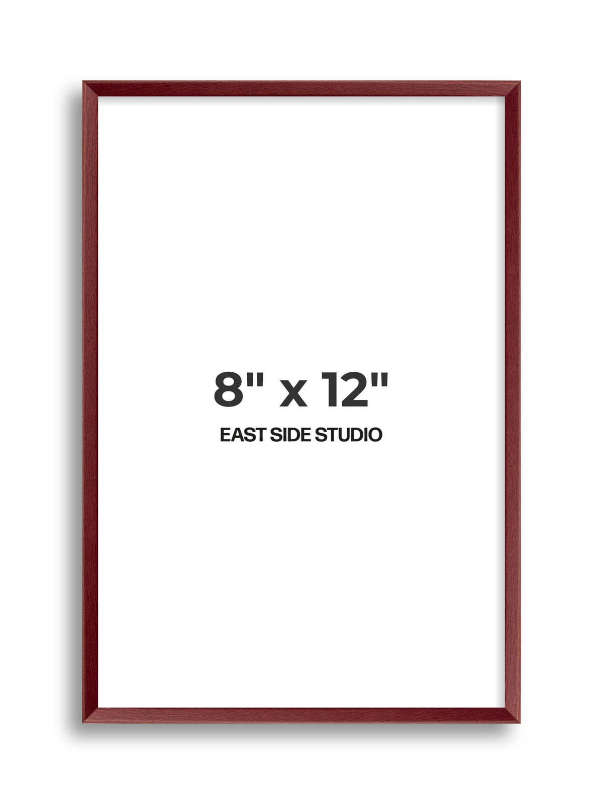 Burgundy 8" x 12" picture frame