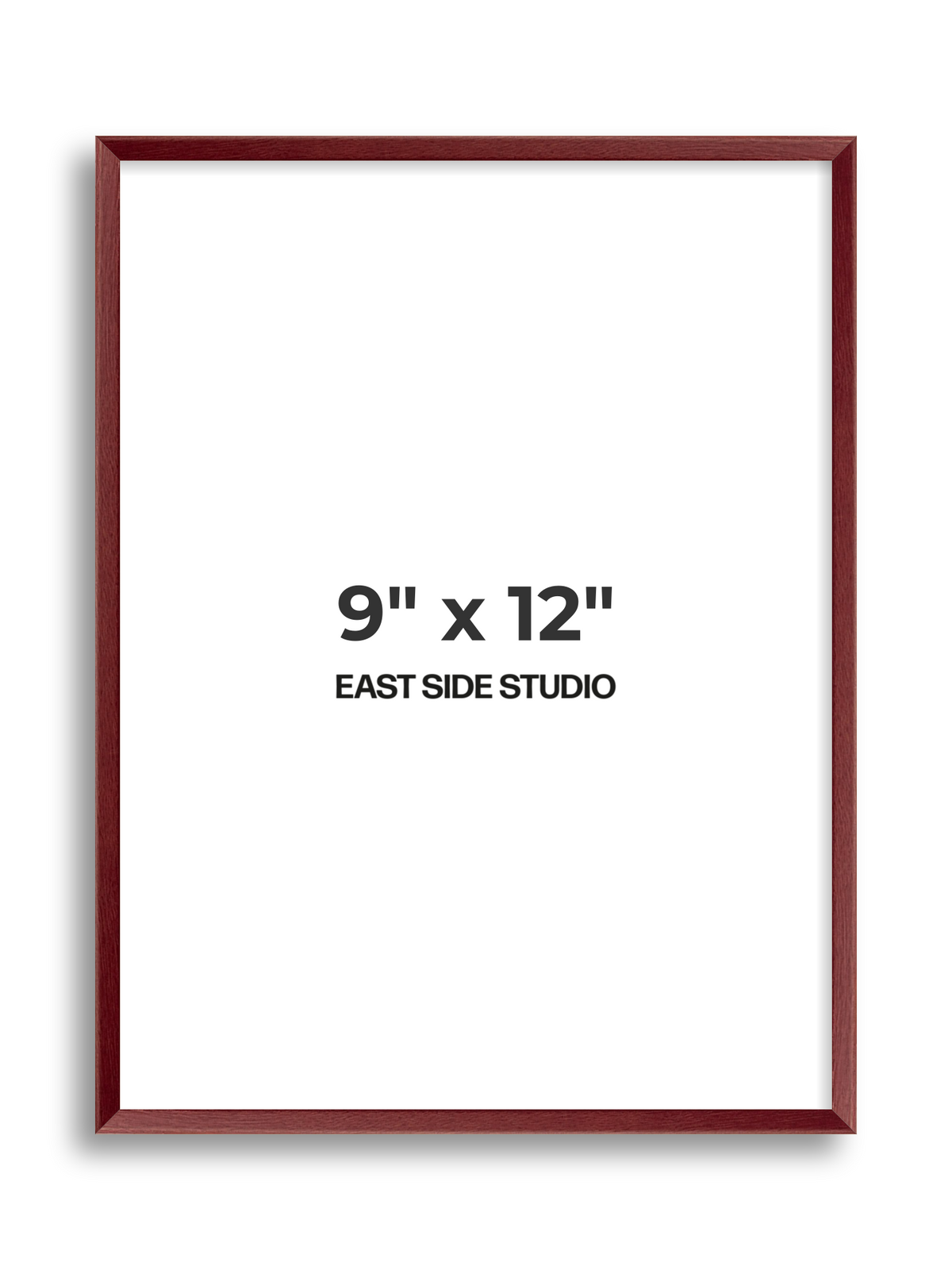 Burgundy 9" x 12" picture frame