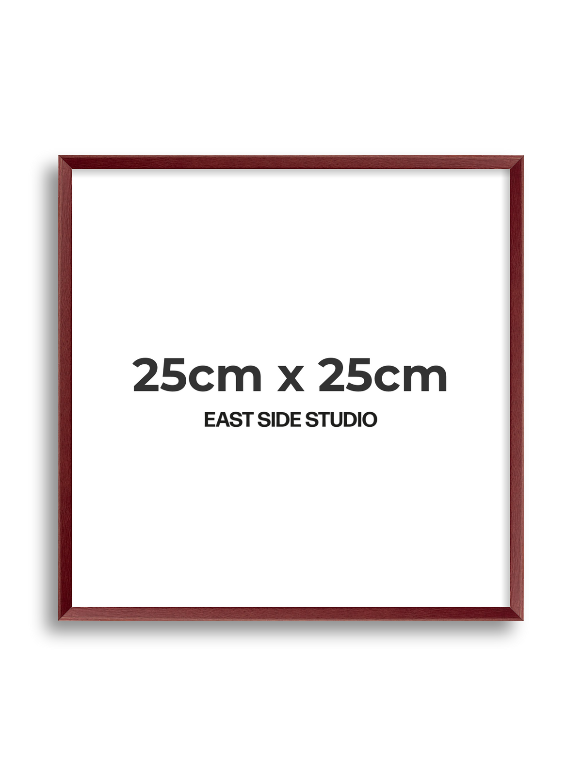 Burgundy 25cm x 25cm picture frame