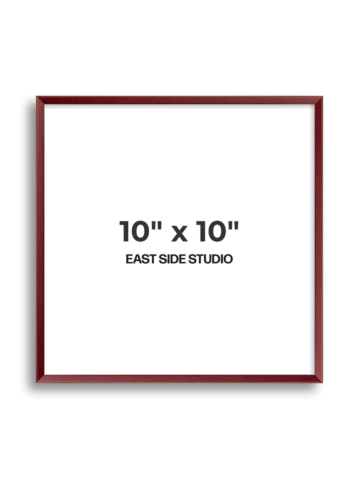 Burgundy 10" x 10" picture frame