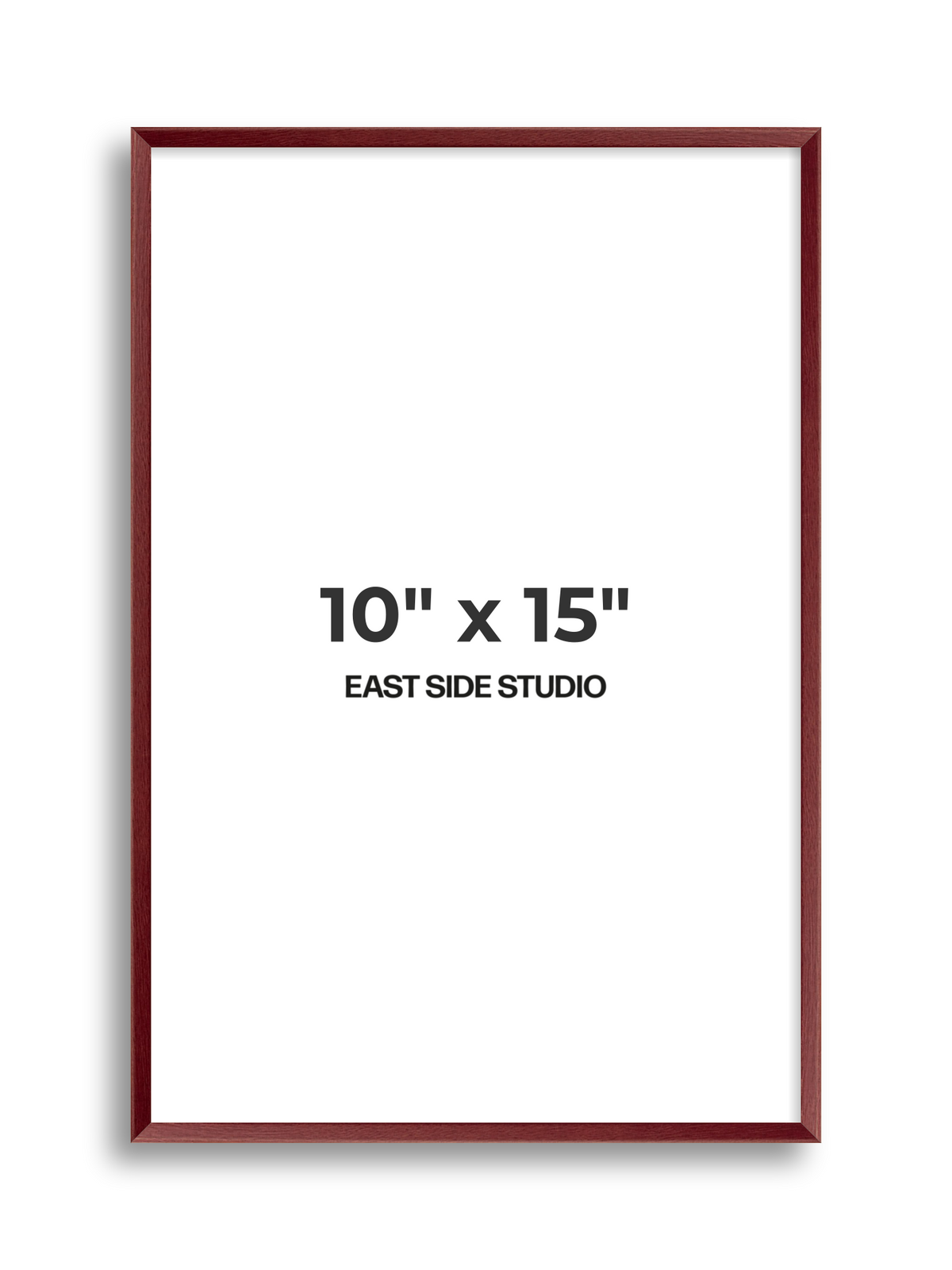 Burgundy 10" x 15" picture frame