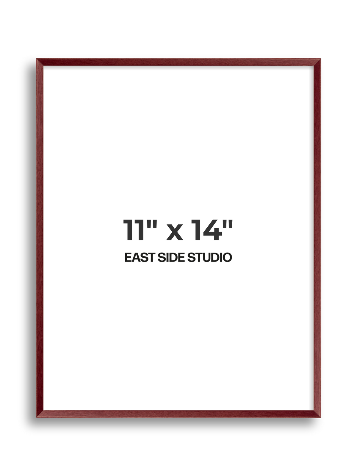 Burgundy 11" x 14" picture frame