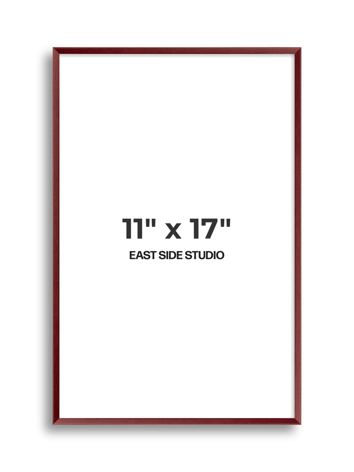 Burgundy 11" x 17" picture frame
