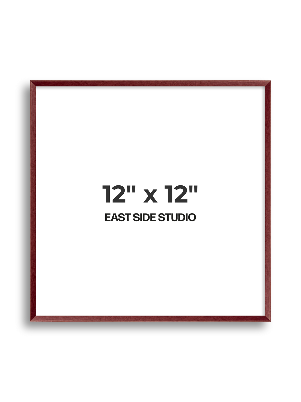 Burgundy 12" x 12" picture frame