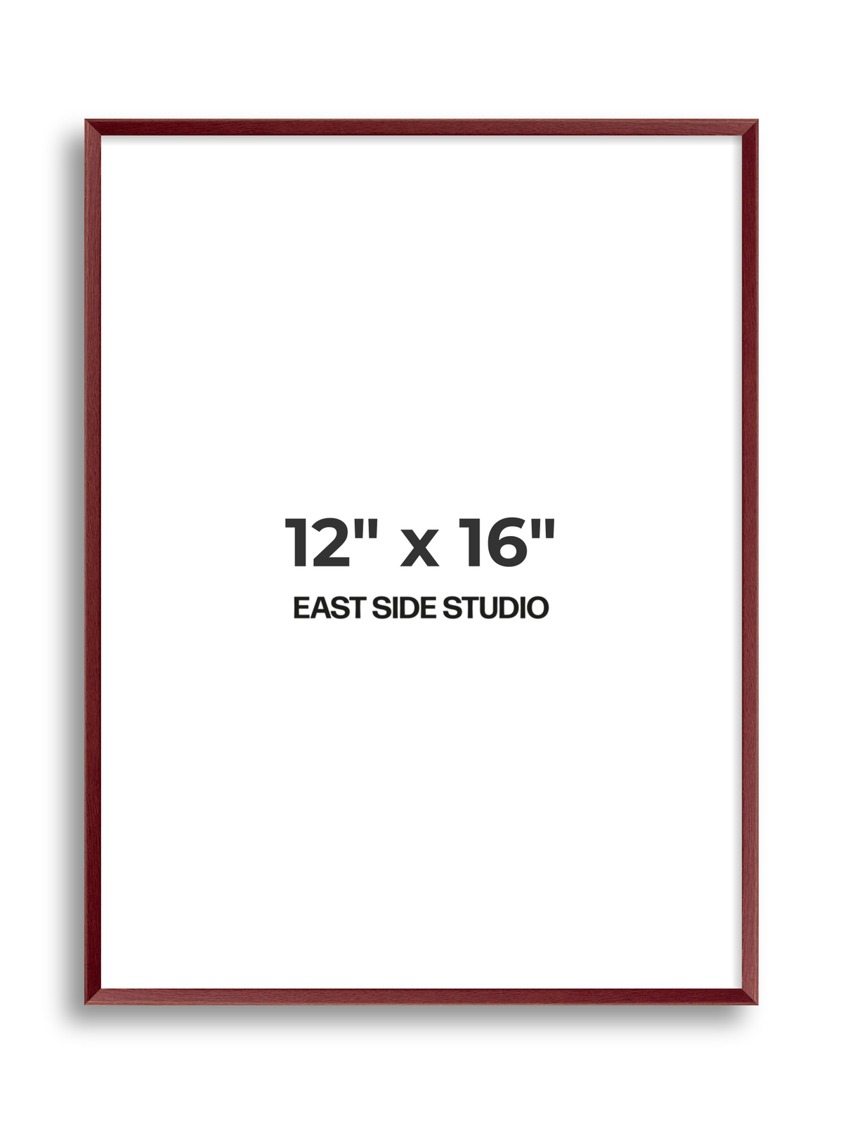 Burgundy 12" x 16" picture frame