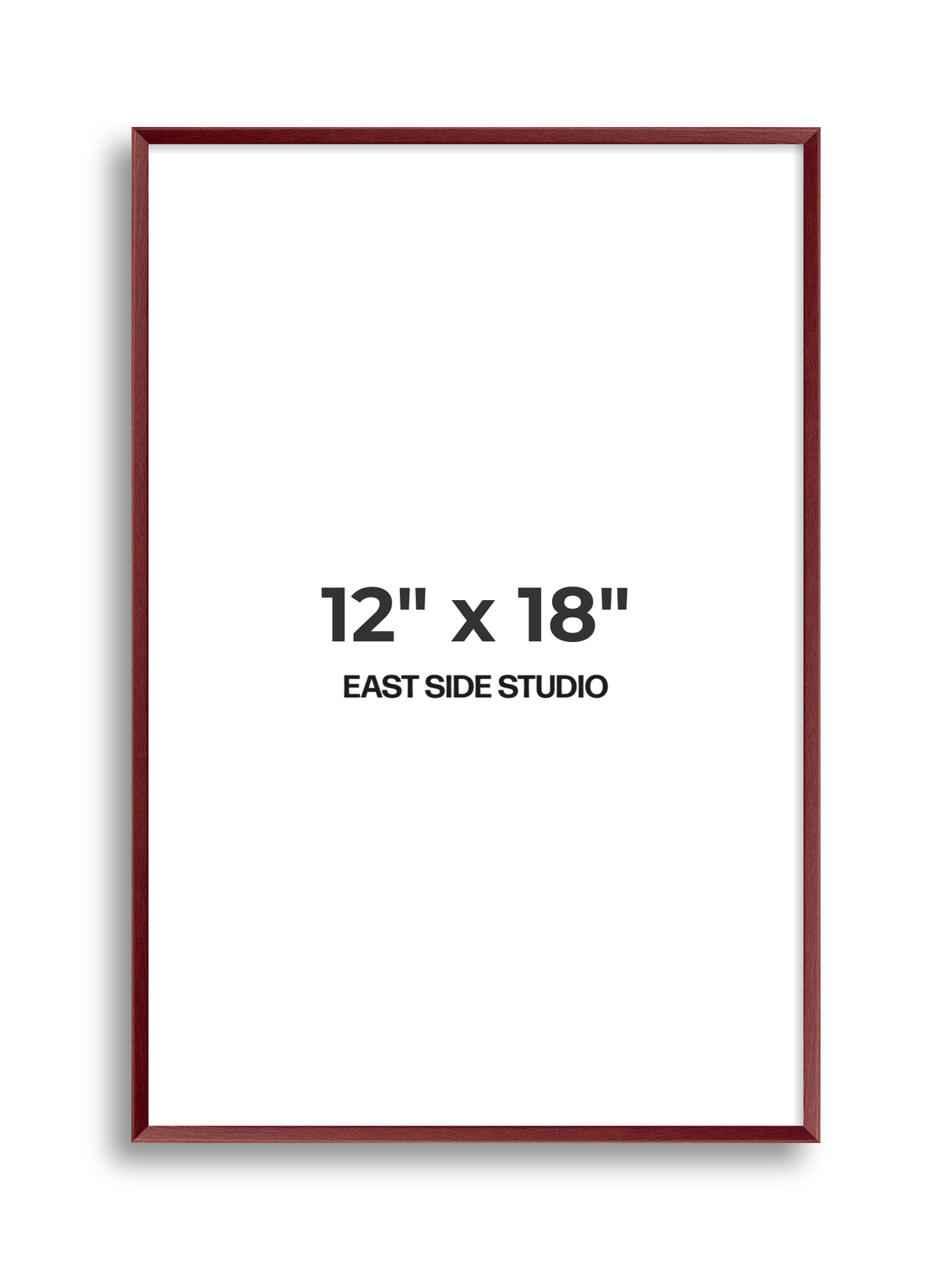 Burgundy 12" x 18" picture frame