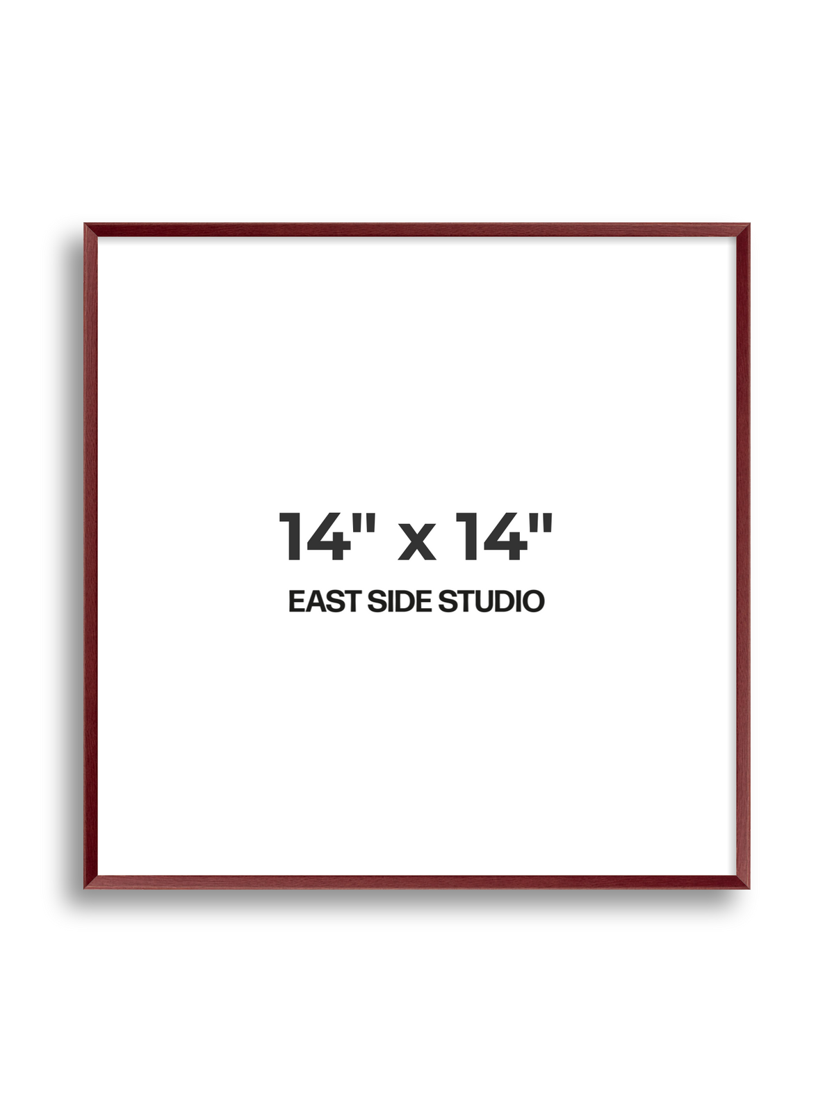 Burgundy 14" x 14" picture frame