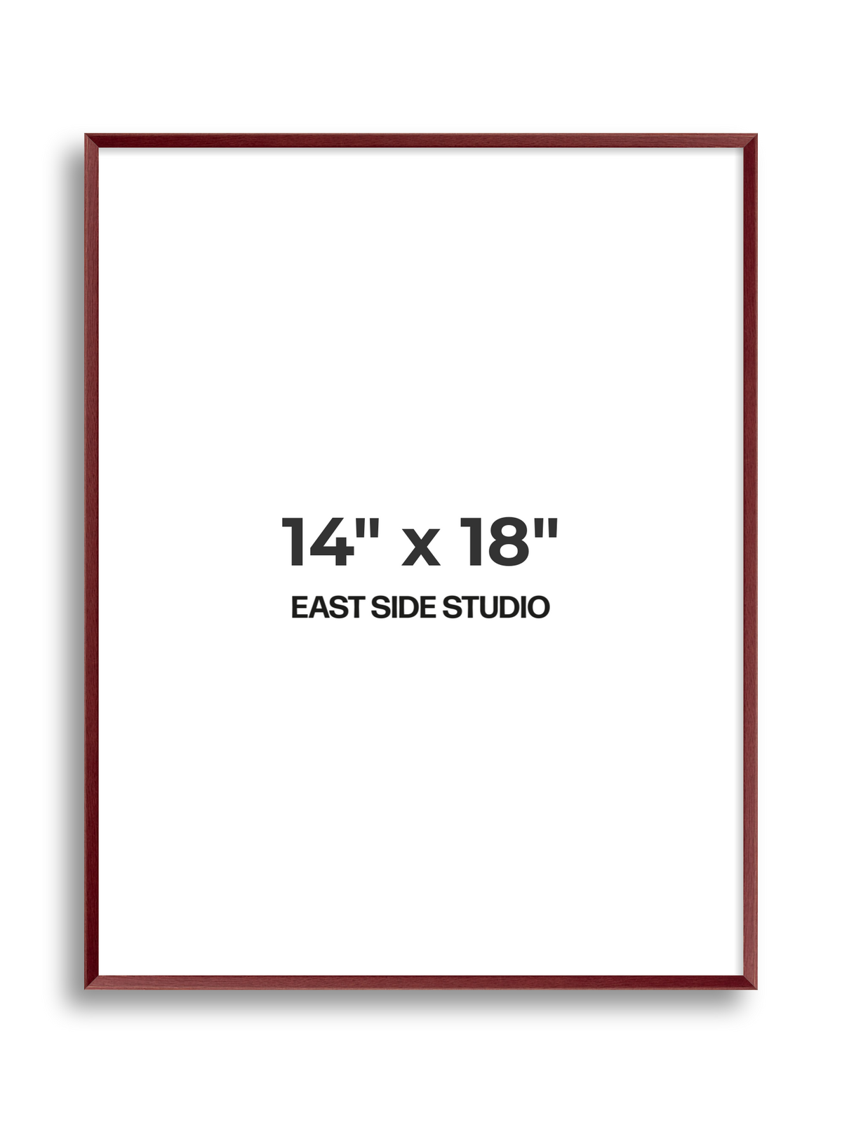 Burgundy 14" x 18" picture frame