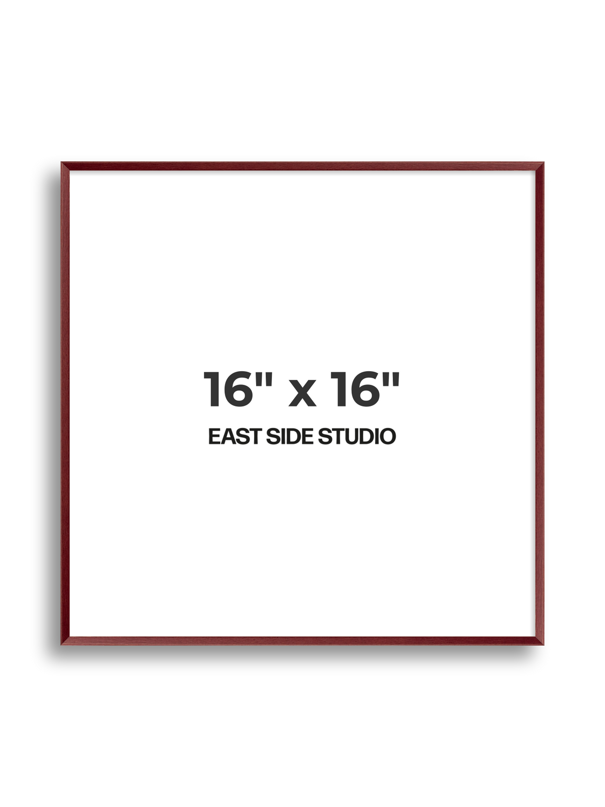 Burgundy 16" x 16" picture frame