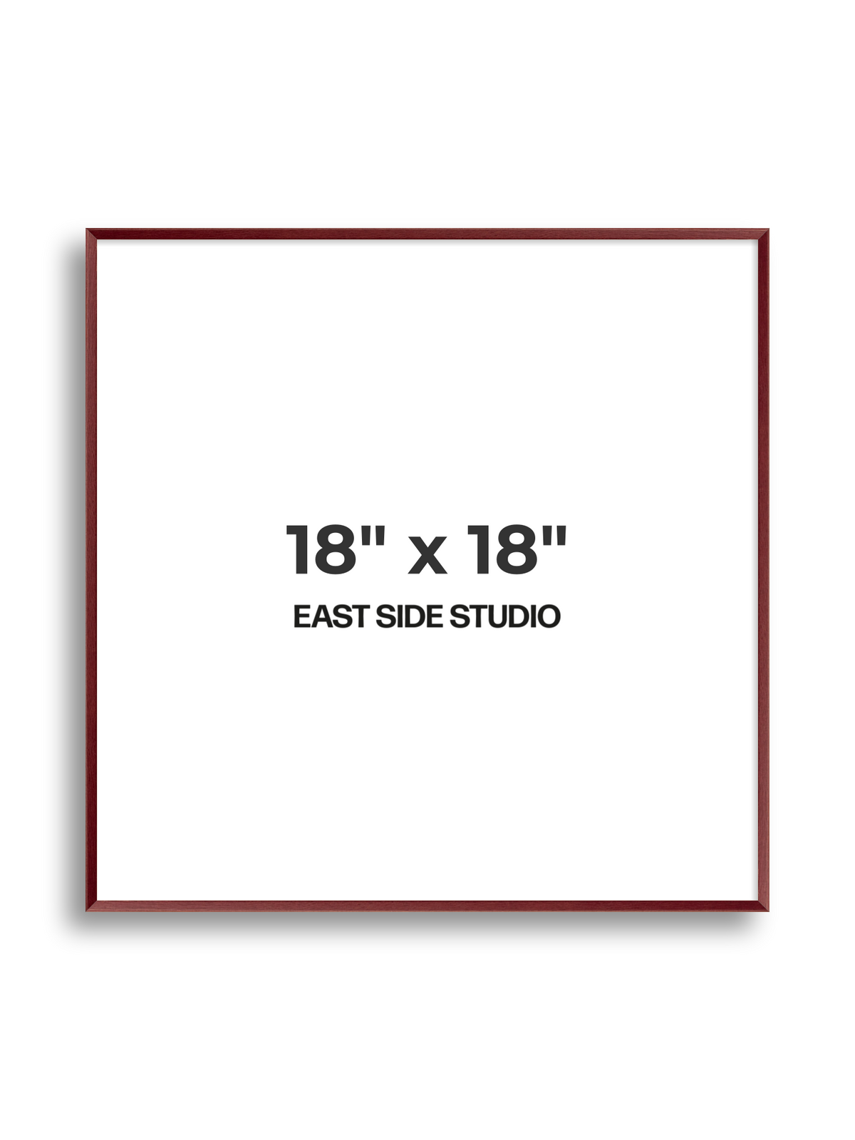 Burgundy 18" x 18" picture frame