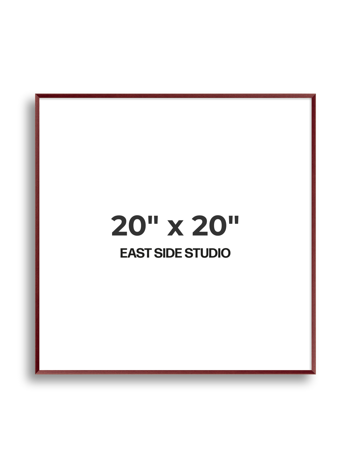 Burgundy 20" x 20" picture frame