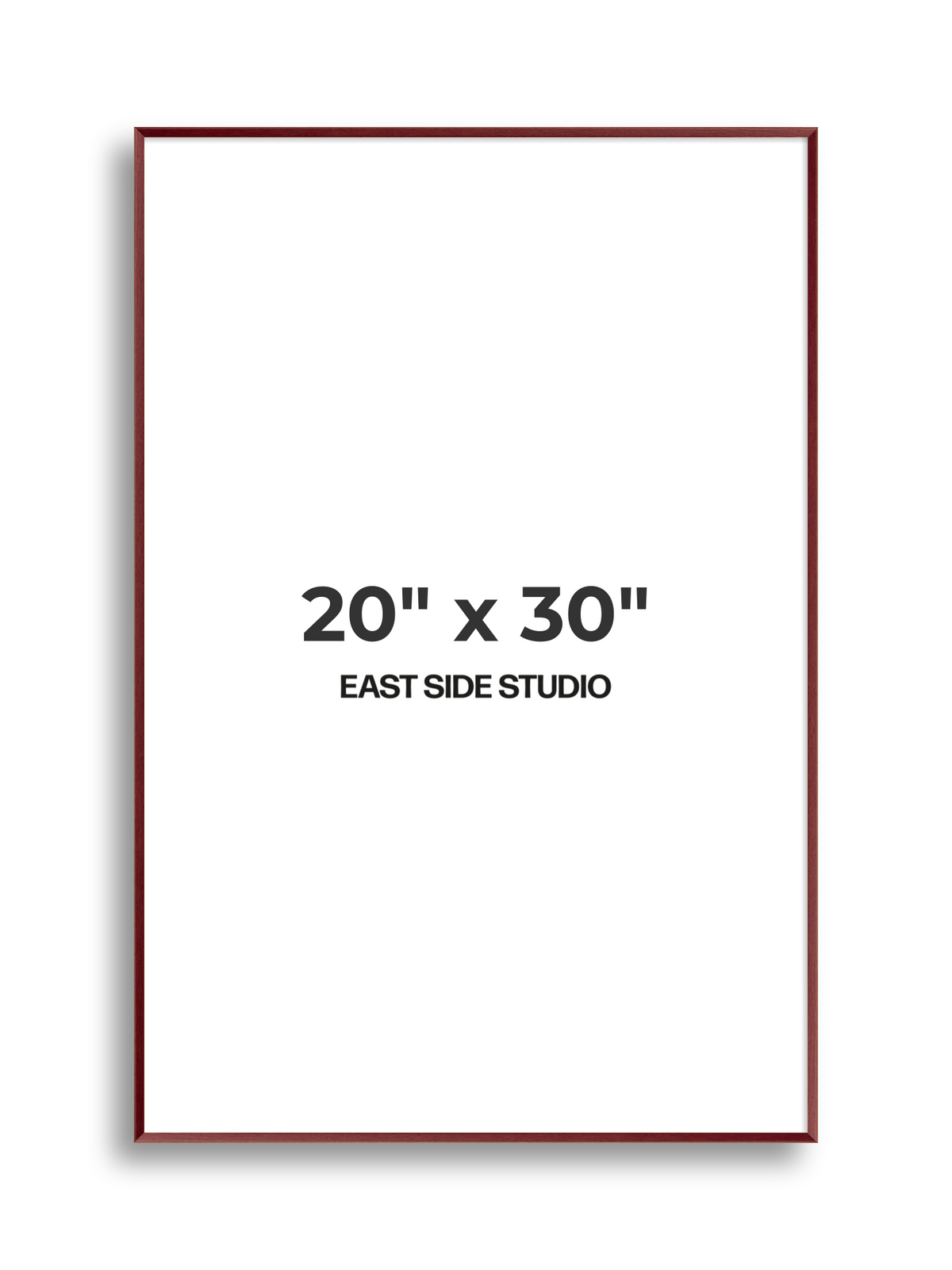 Burgundy 20" x 30" picture frame