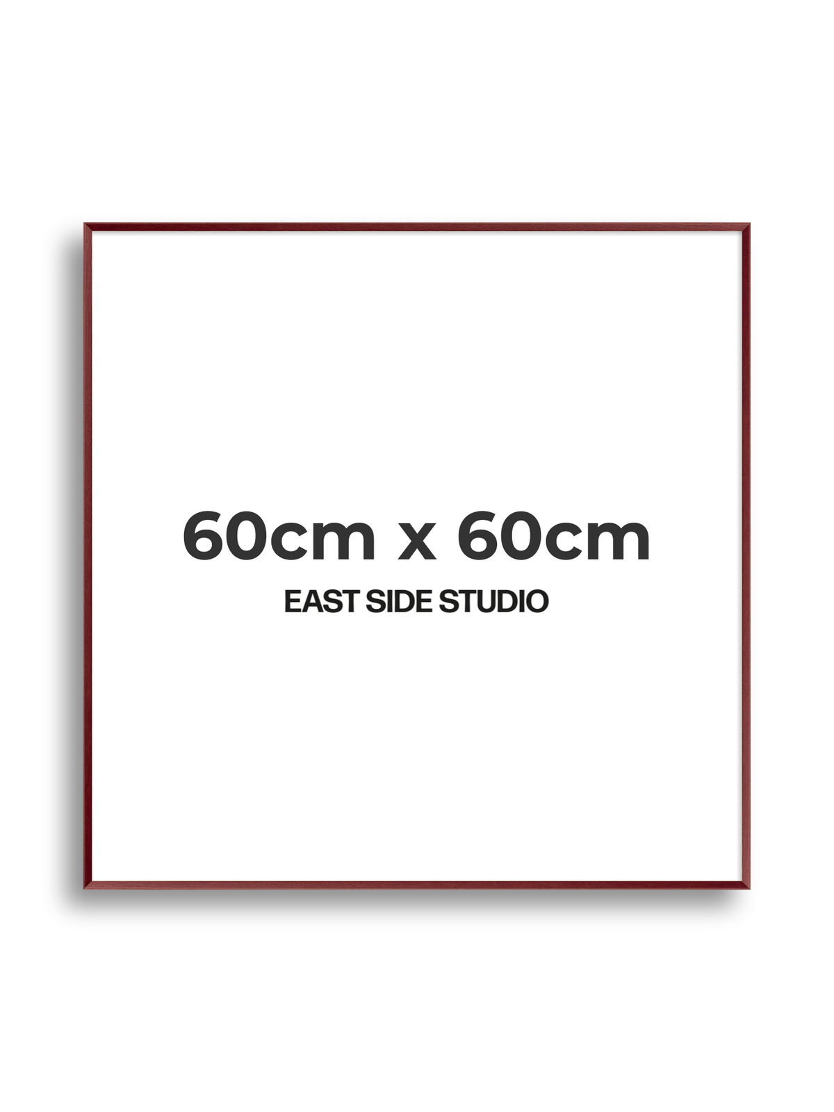 Burgundy 60cm x 60cm picture frame