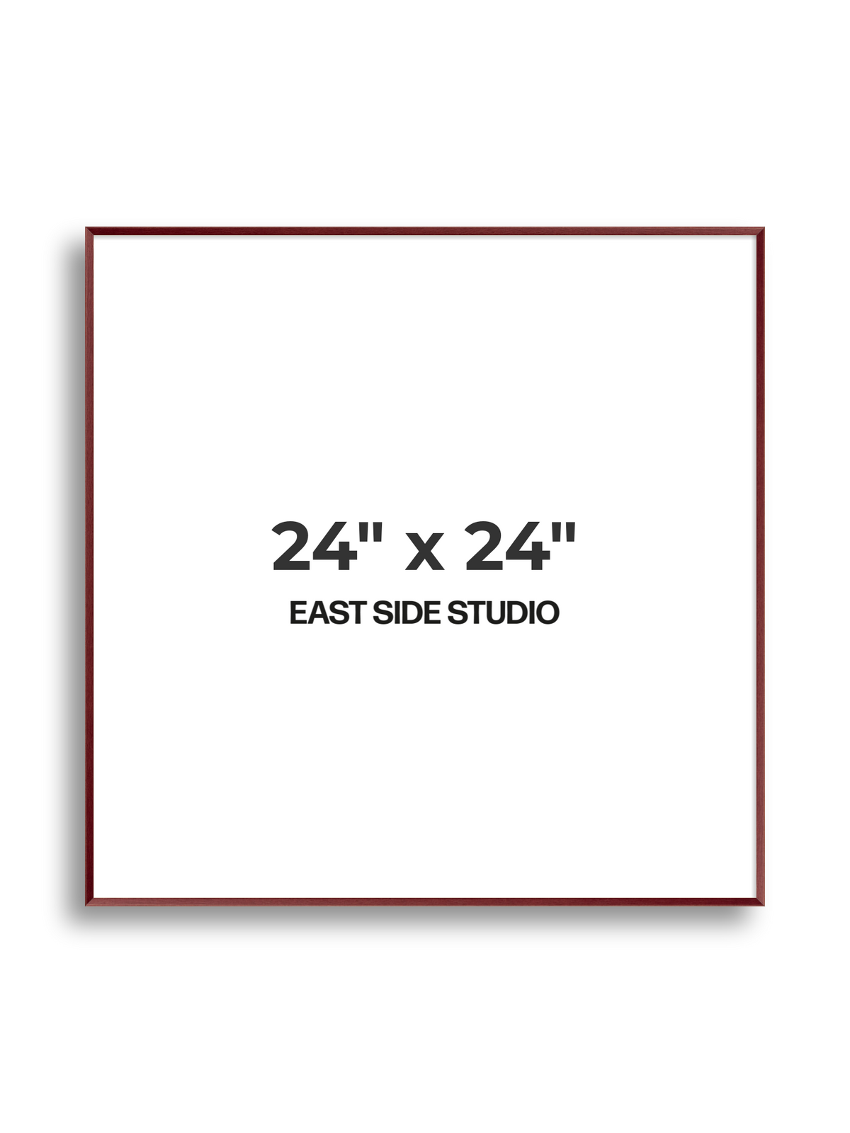 Burgundy 24" x 24" picture frame