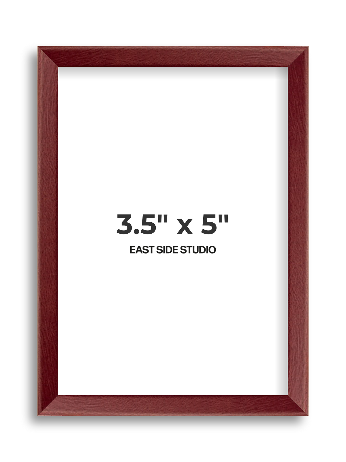 Burgundy 3.5" x 5" picture frame