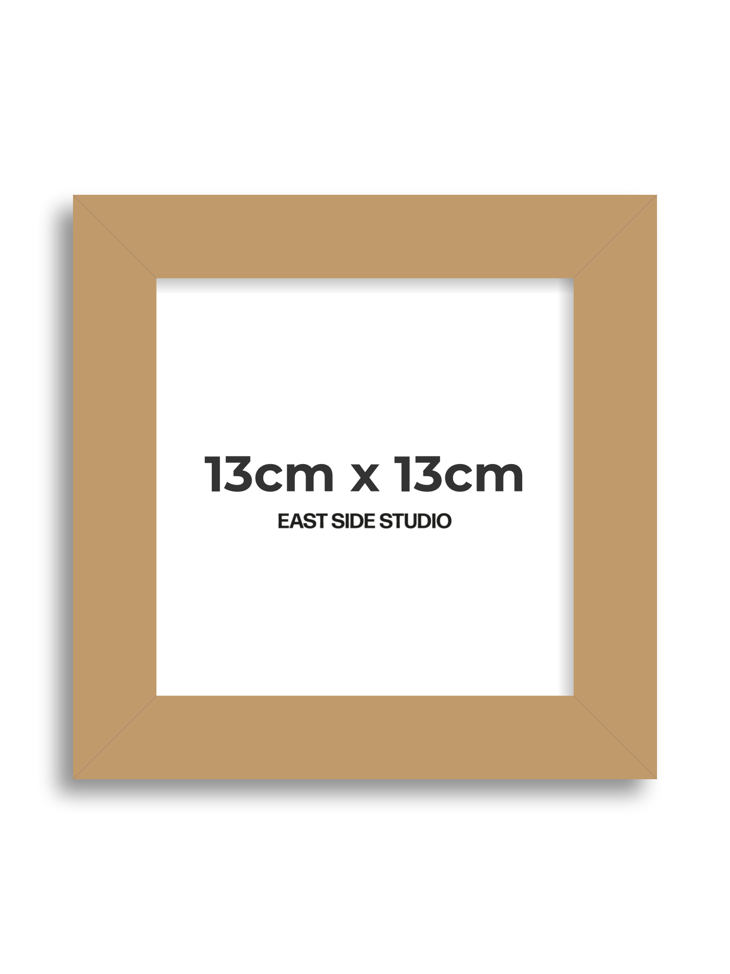 Maple 13cm x 13cm picture frame