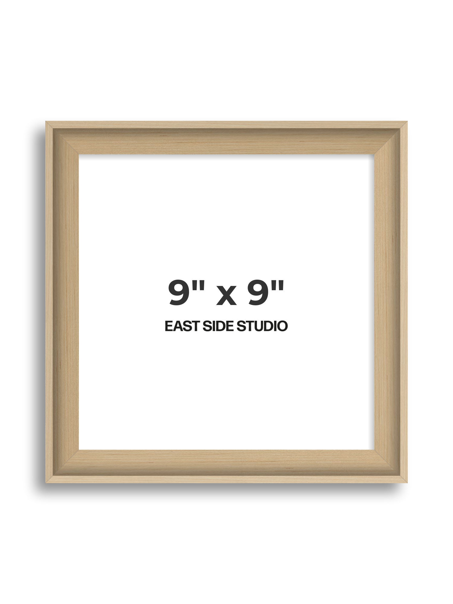 Maple 9" x 9" picture frame