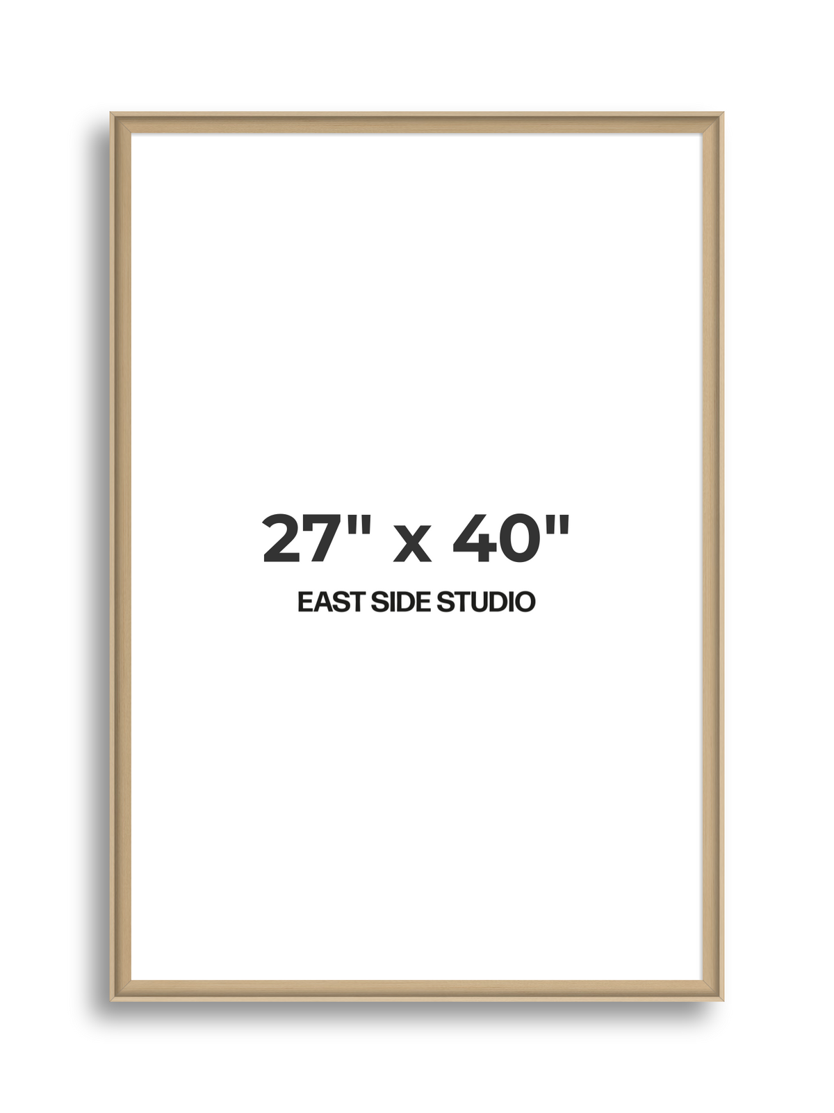 Maple 27" x 40" picture frame