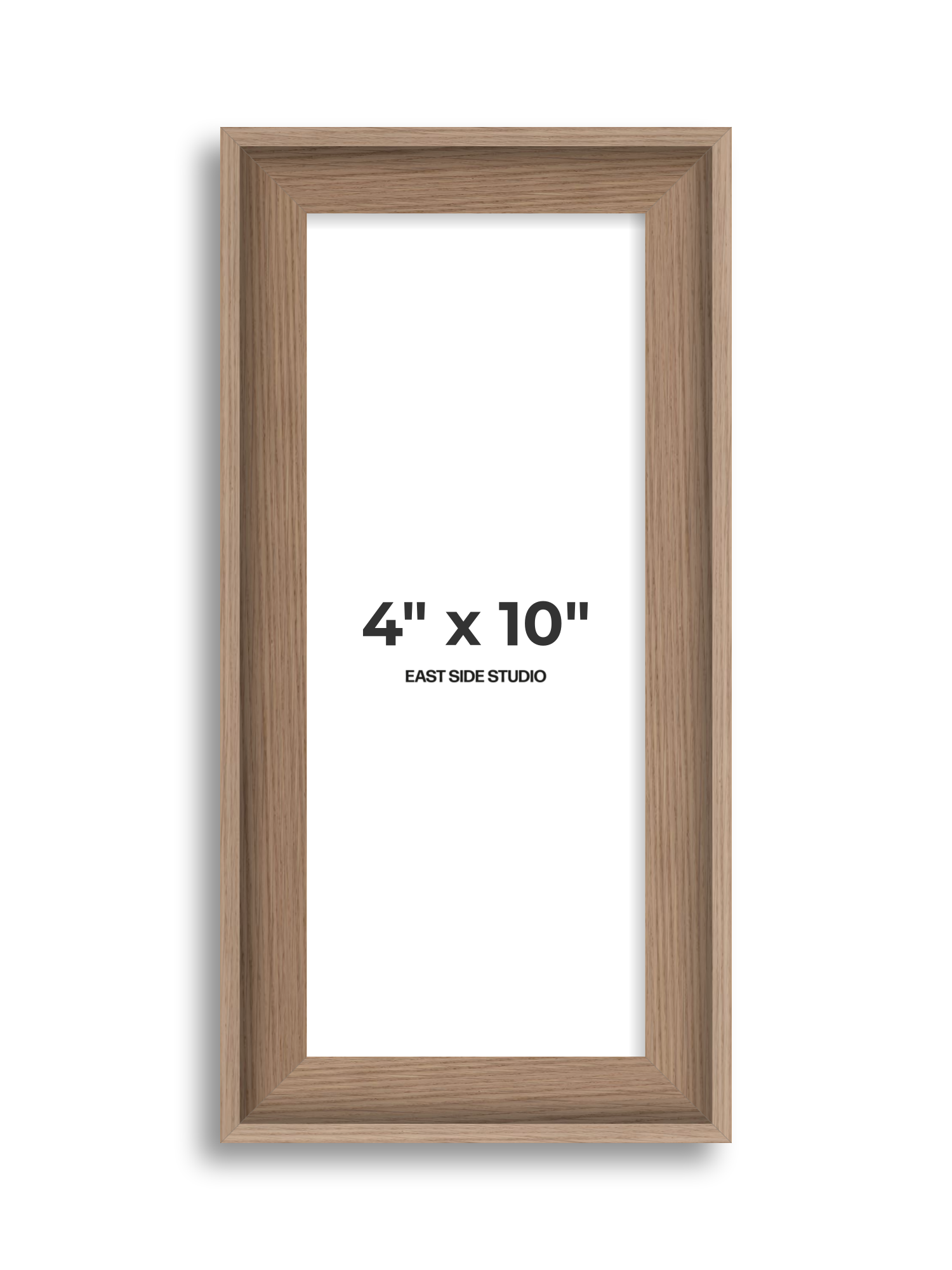 Oak 4" x 10" picture frame