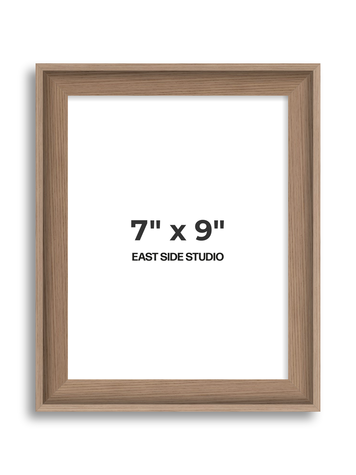 Oak 7" x 9" picture frame