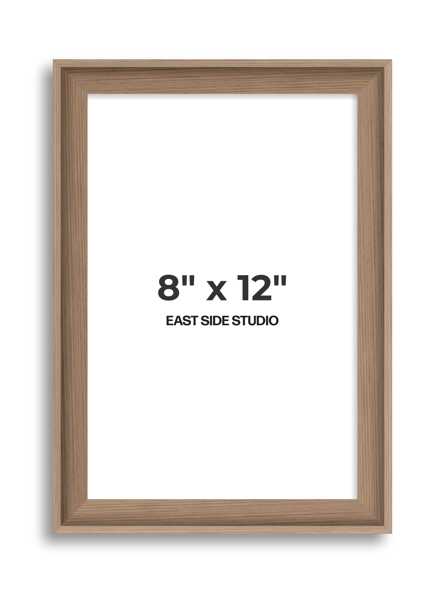 Oak 8" x 12" picture frame