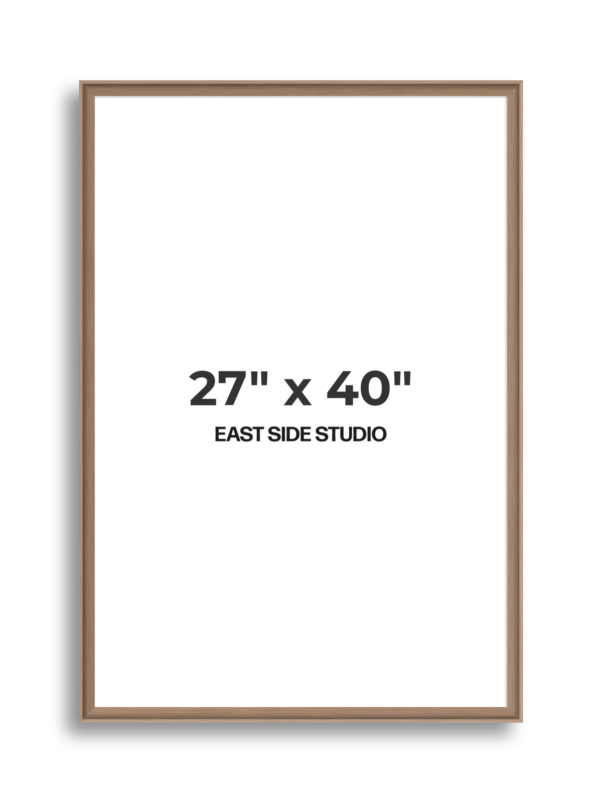 Oak 27" x 40" picture frame